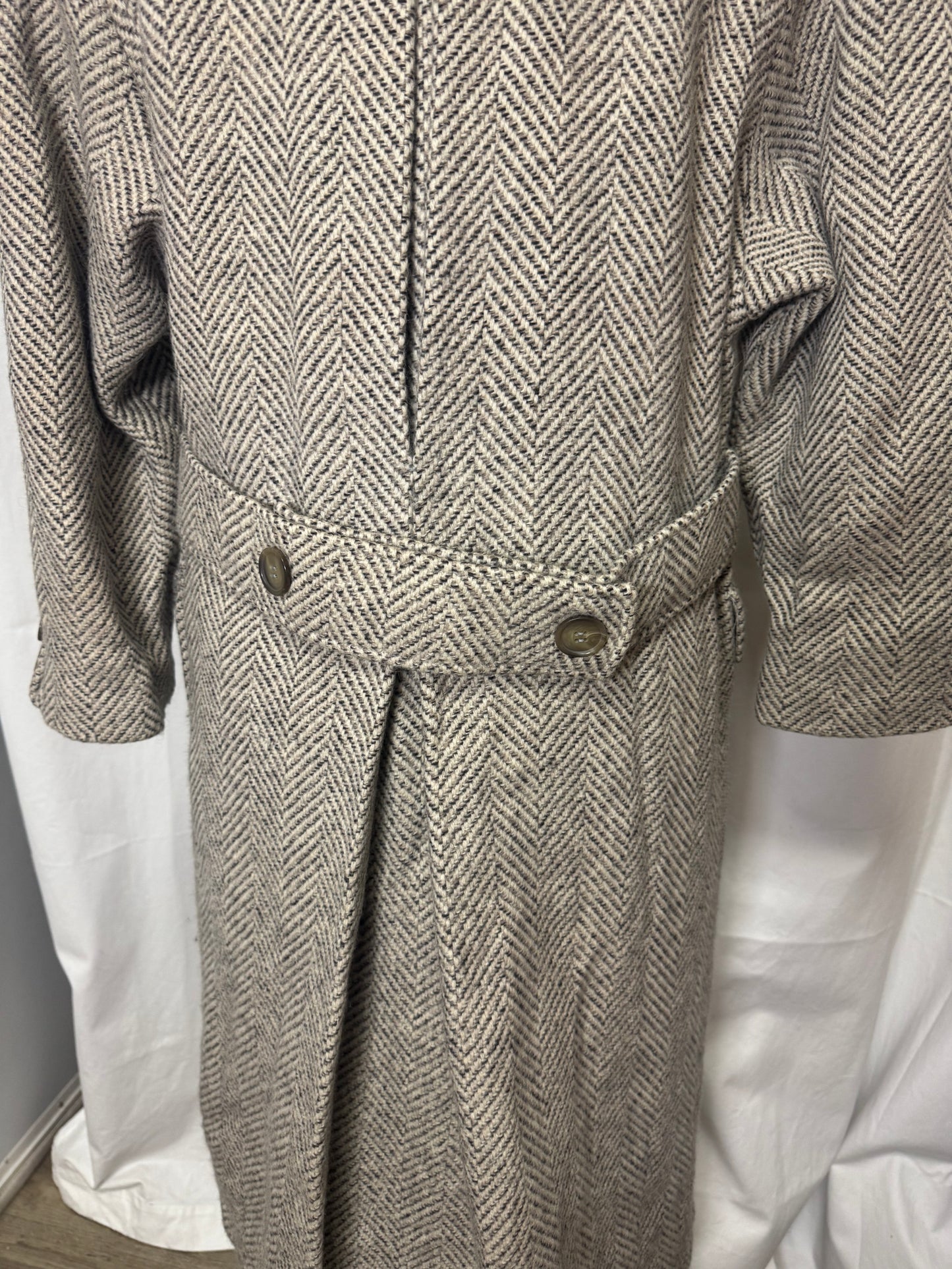 Manteau chevron laine et cachemire