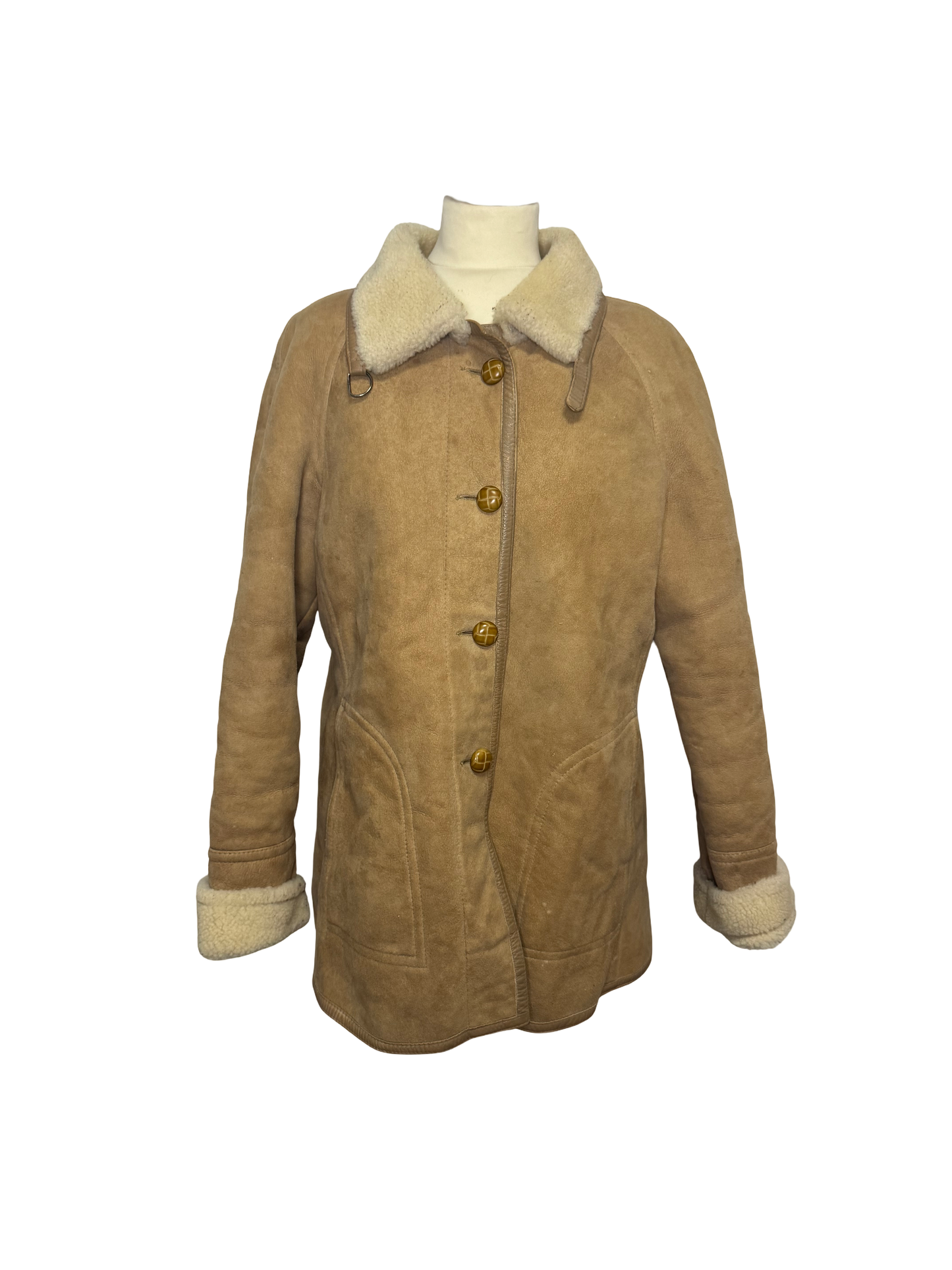 Manteau en peau lainée