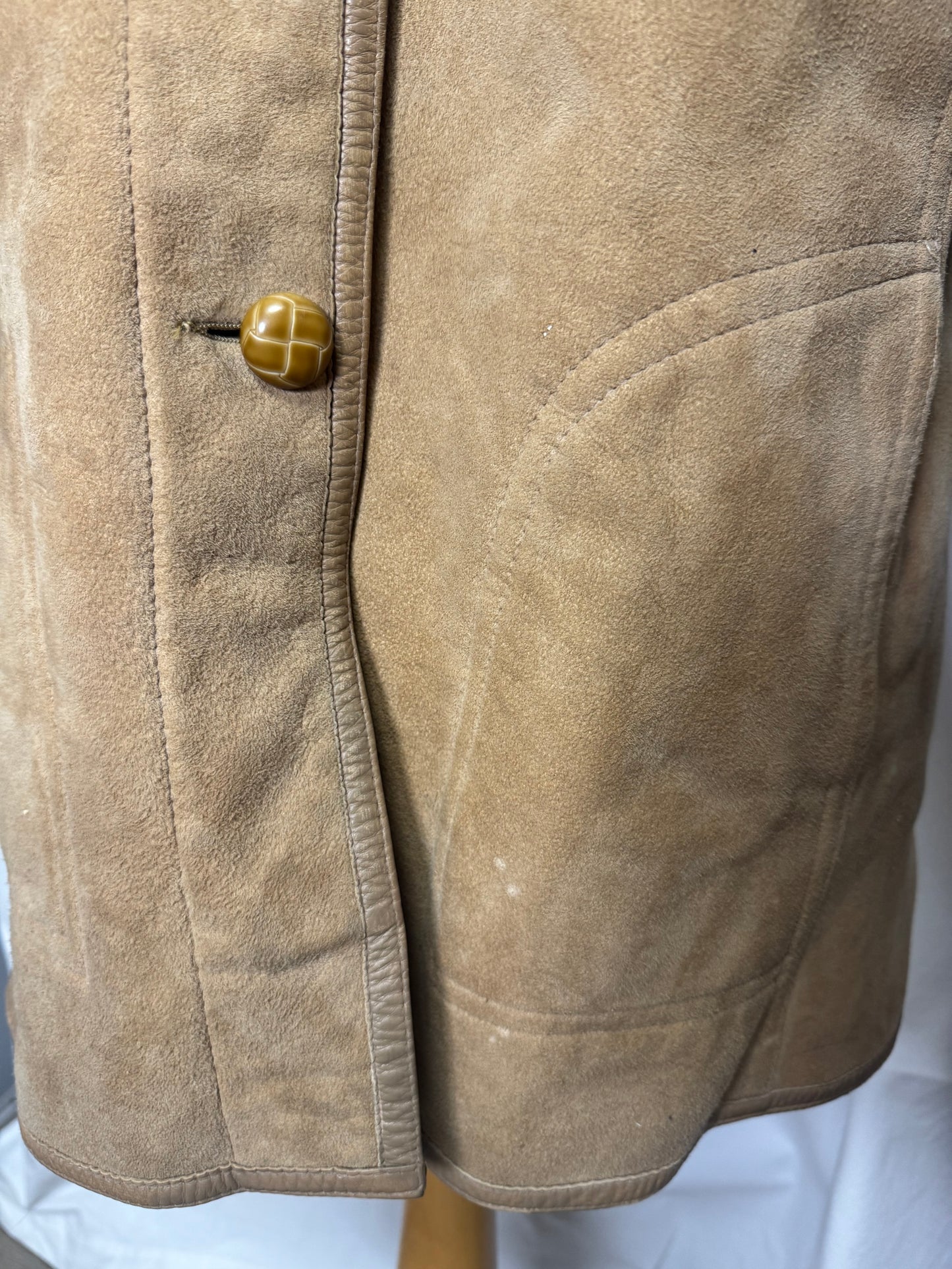 Manteau en peau lainée