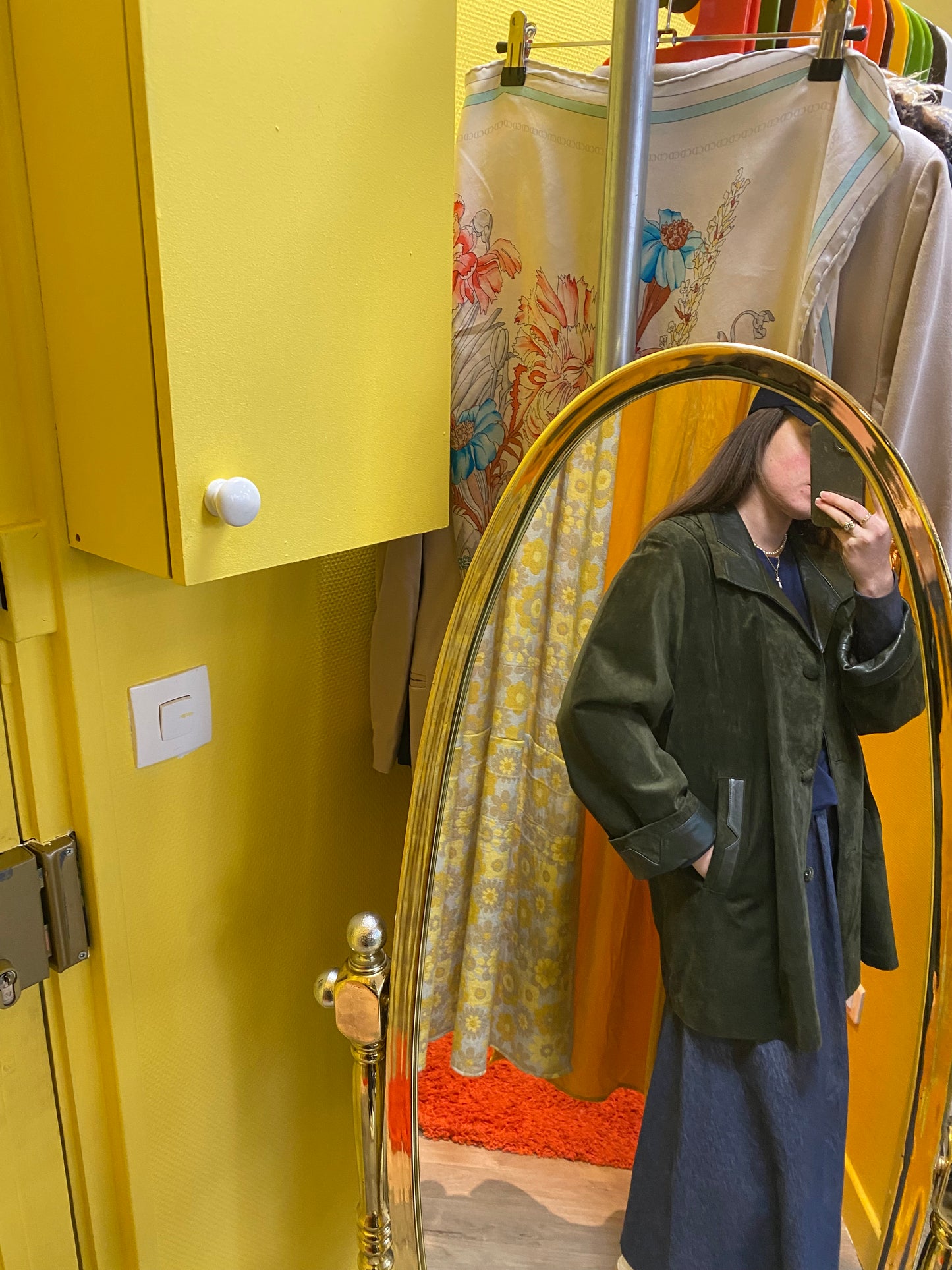 Veste en peau 80s