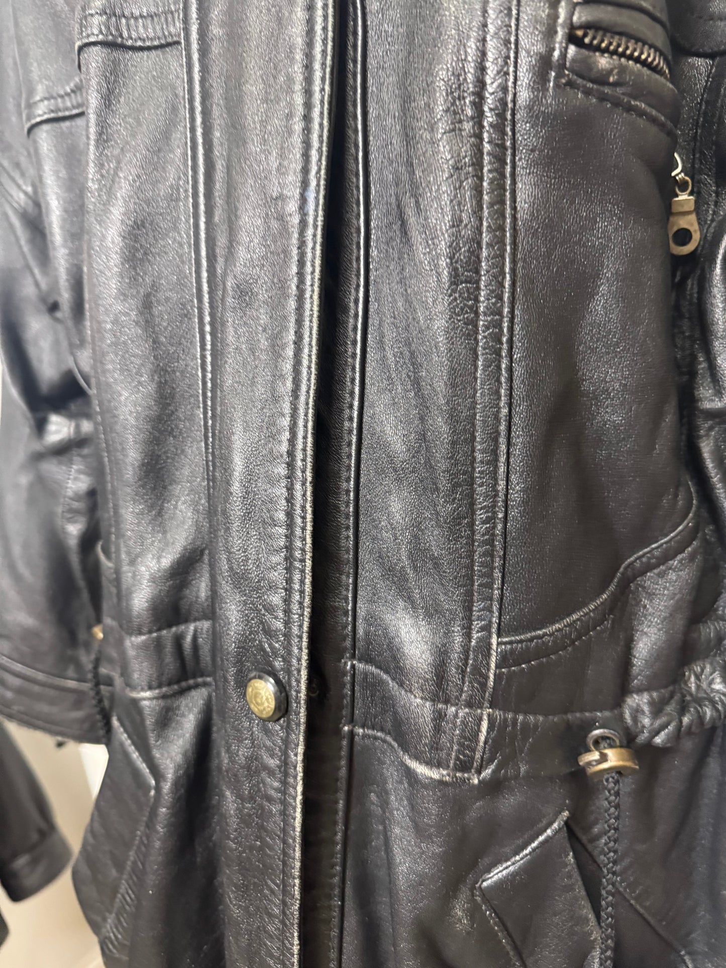 Veste en cuir 80s