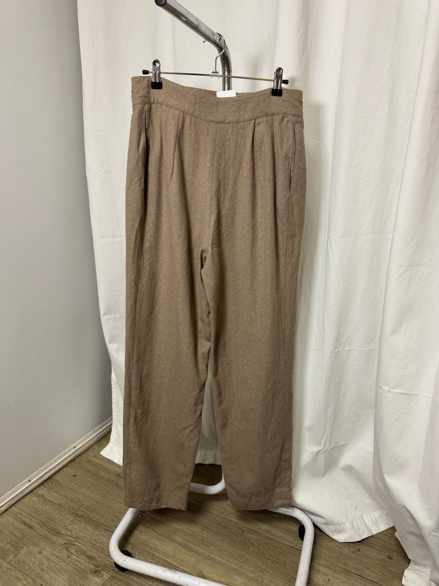 Pantalon en laine beige 80s