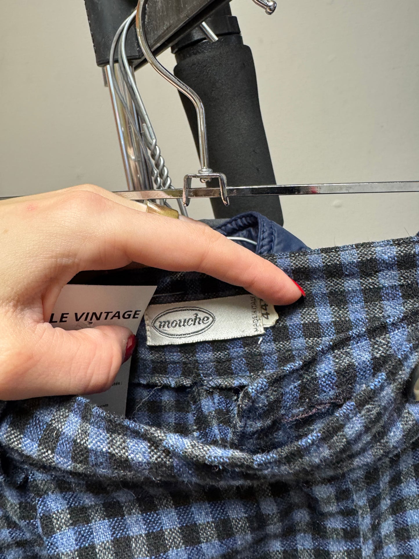 Pantalon à carreaux 80s