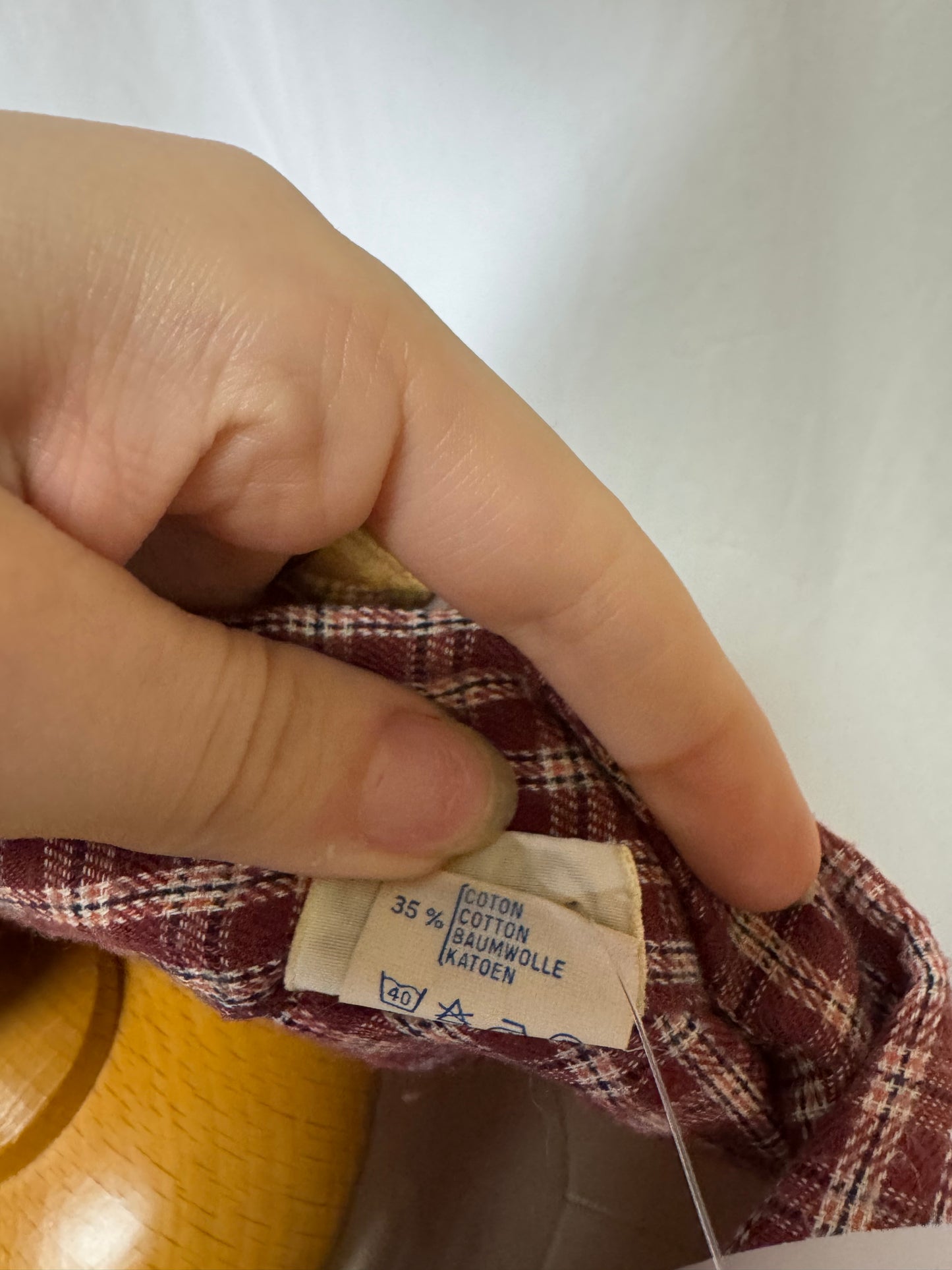 Chemise à carreaux