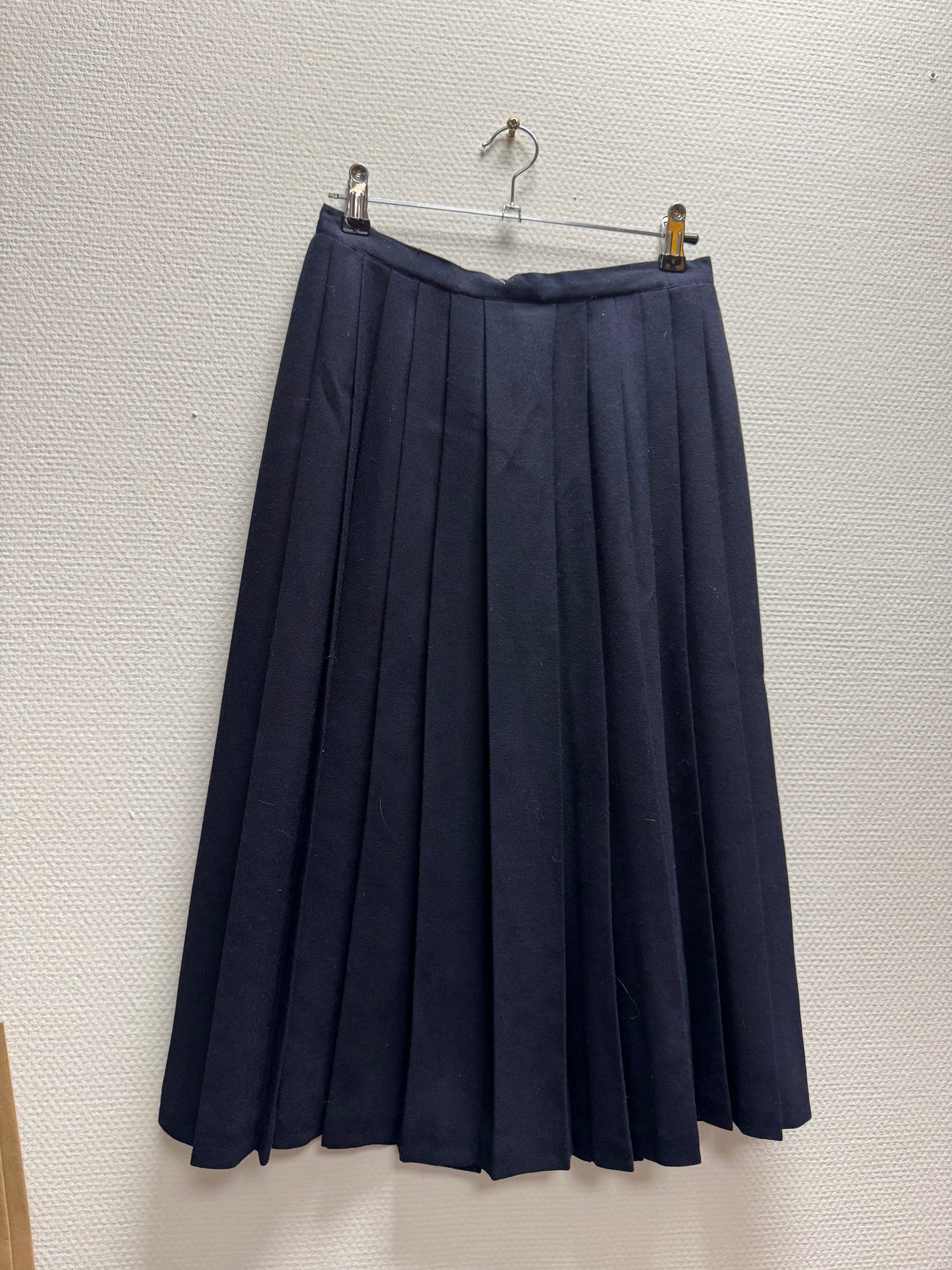Jupe plissée bleu marine