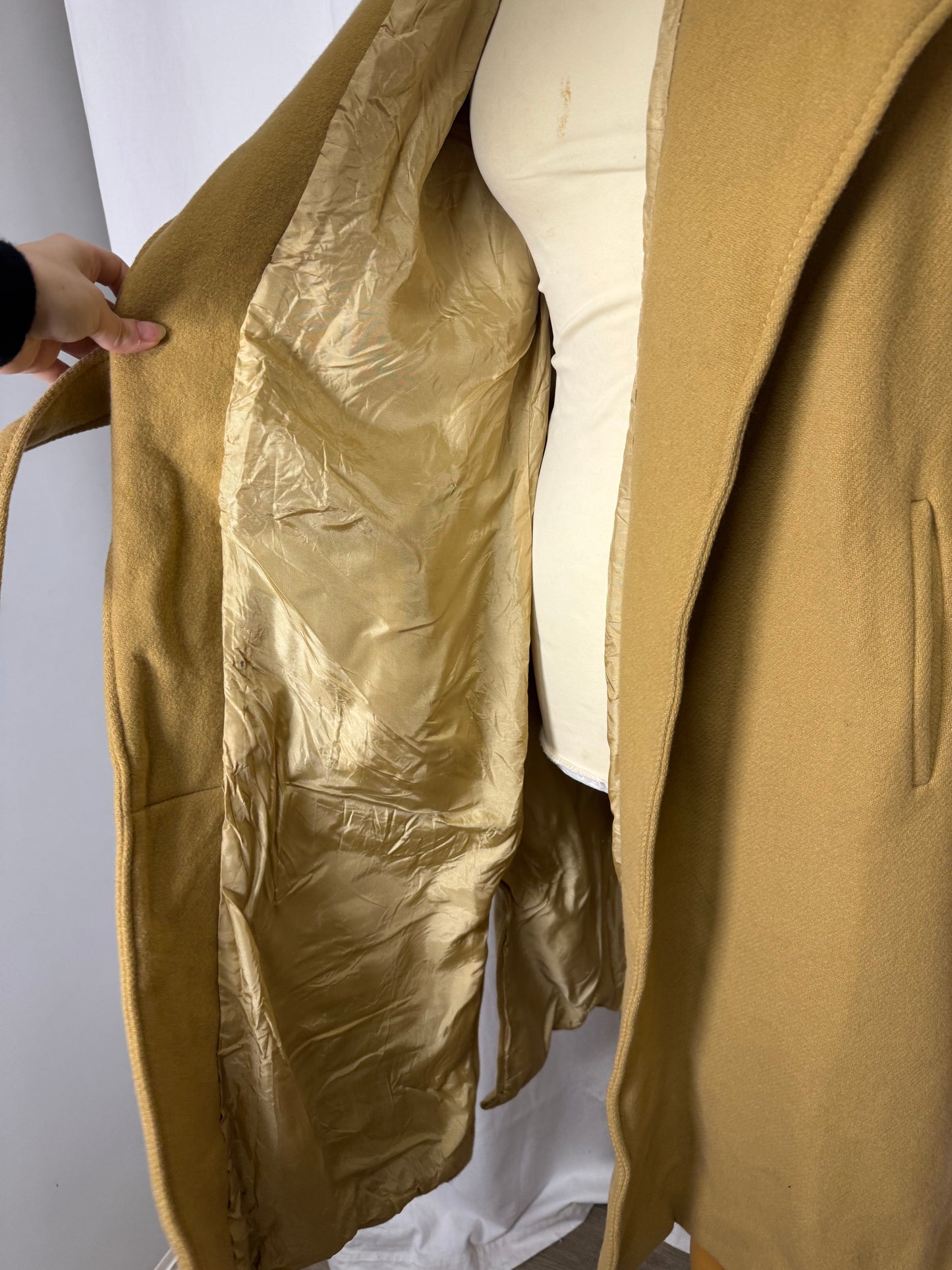 Manteau long beige