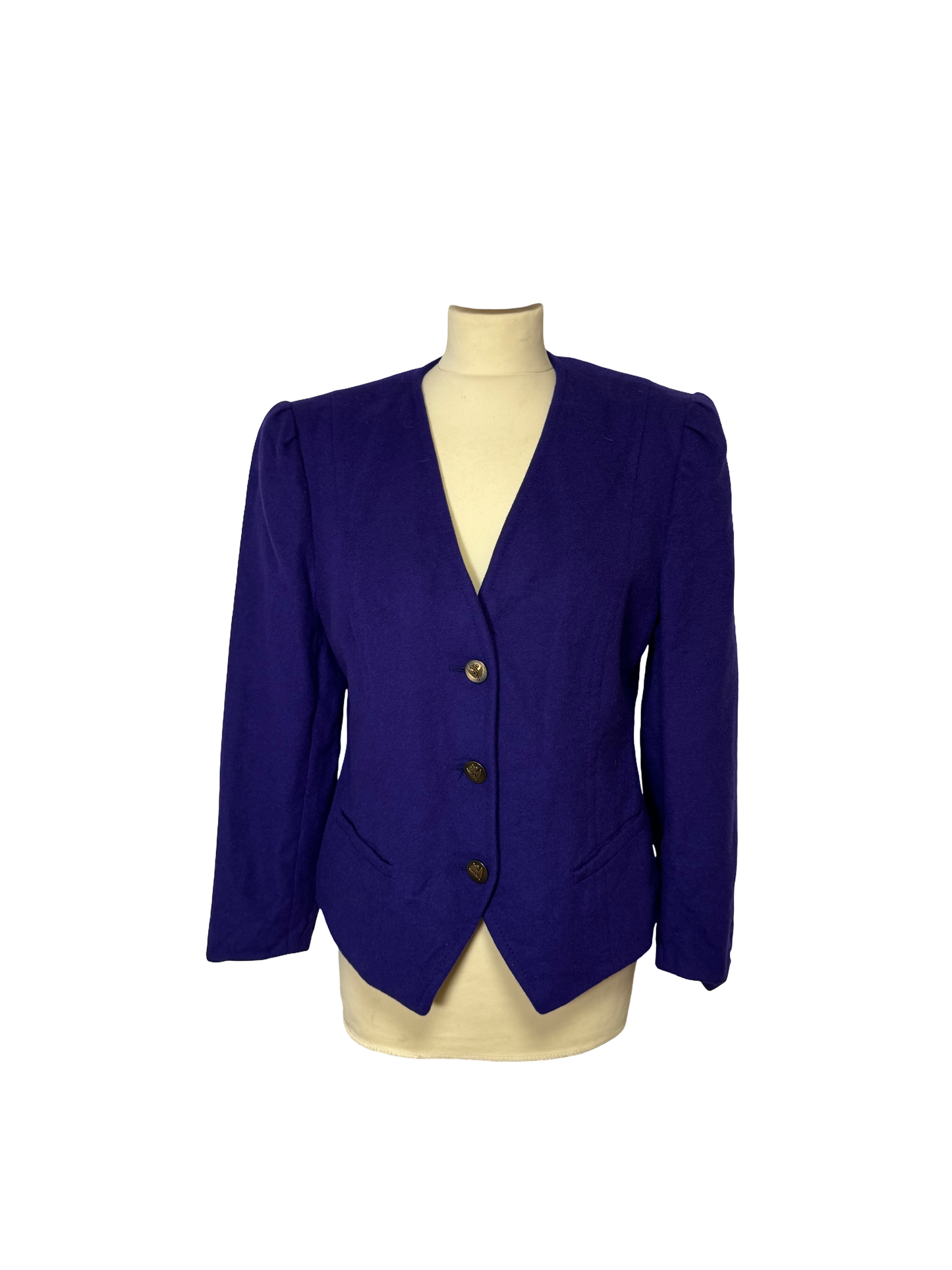 Veste en laine violette