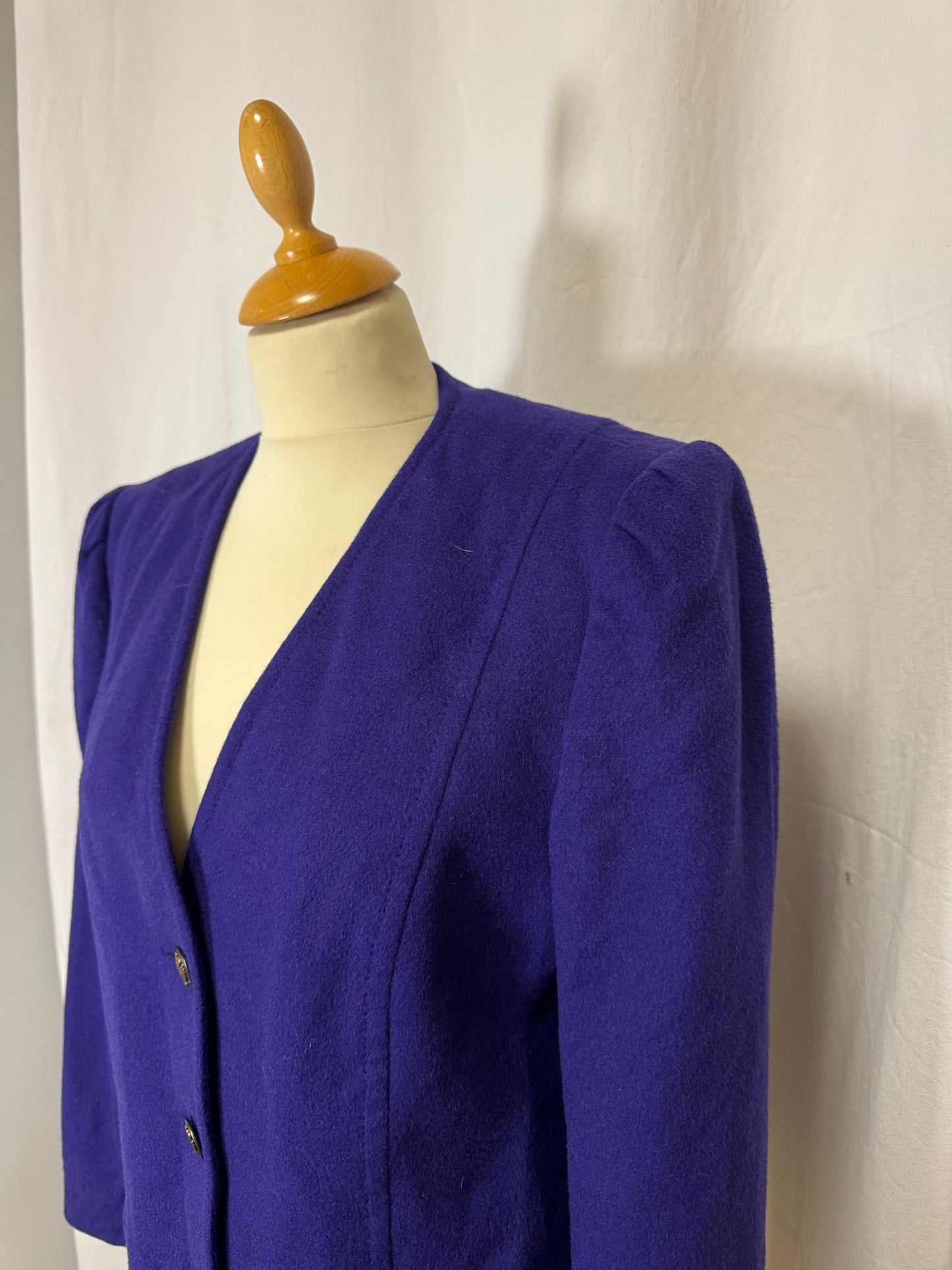 Veste en laine violette