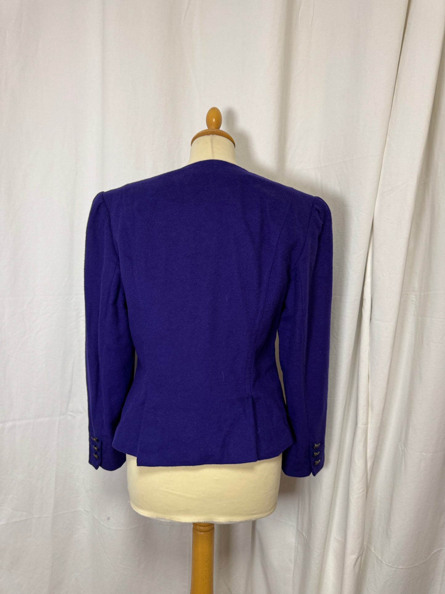 Veste en laine violette