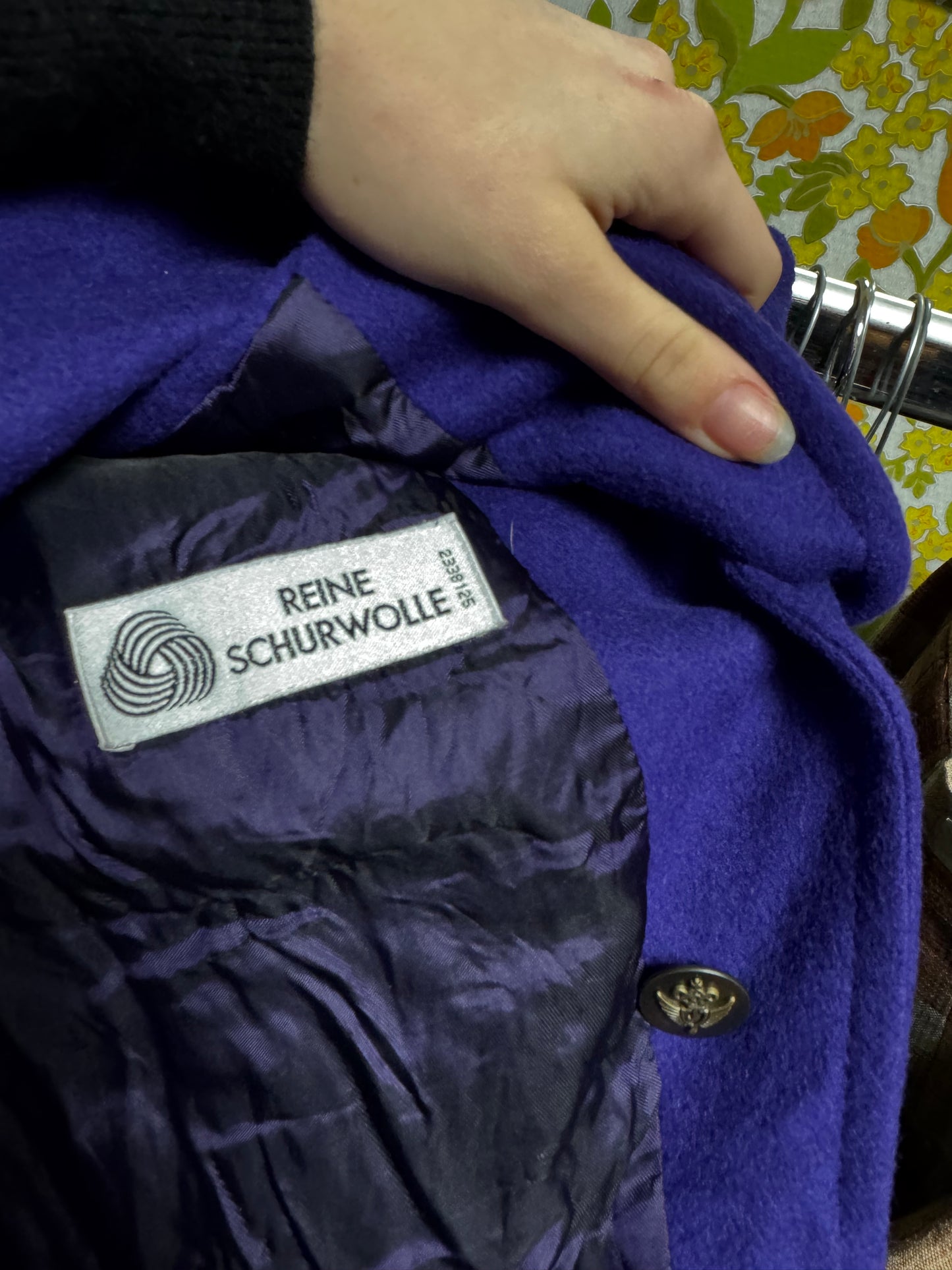 Veste en laine violette