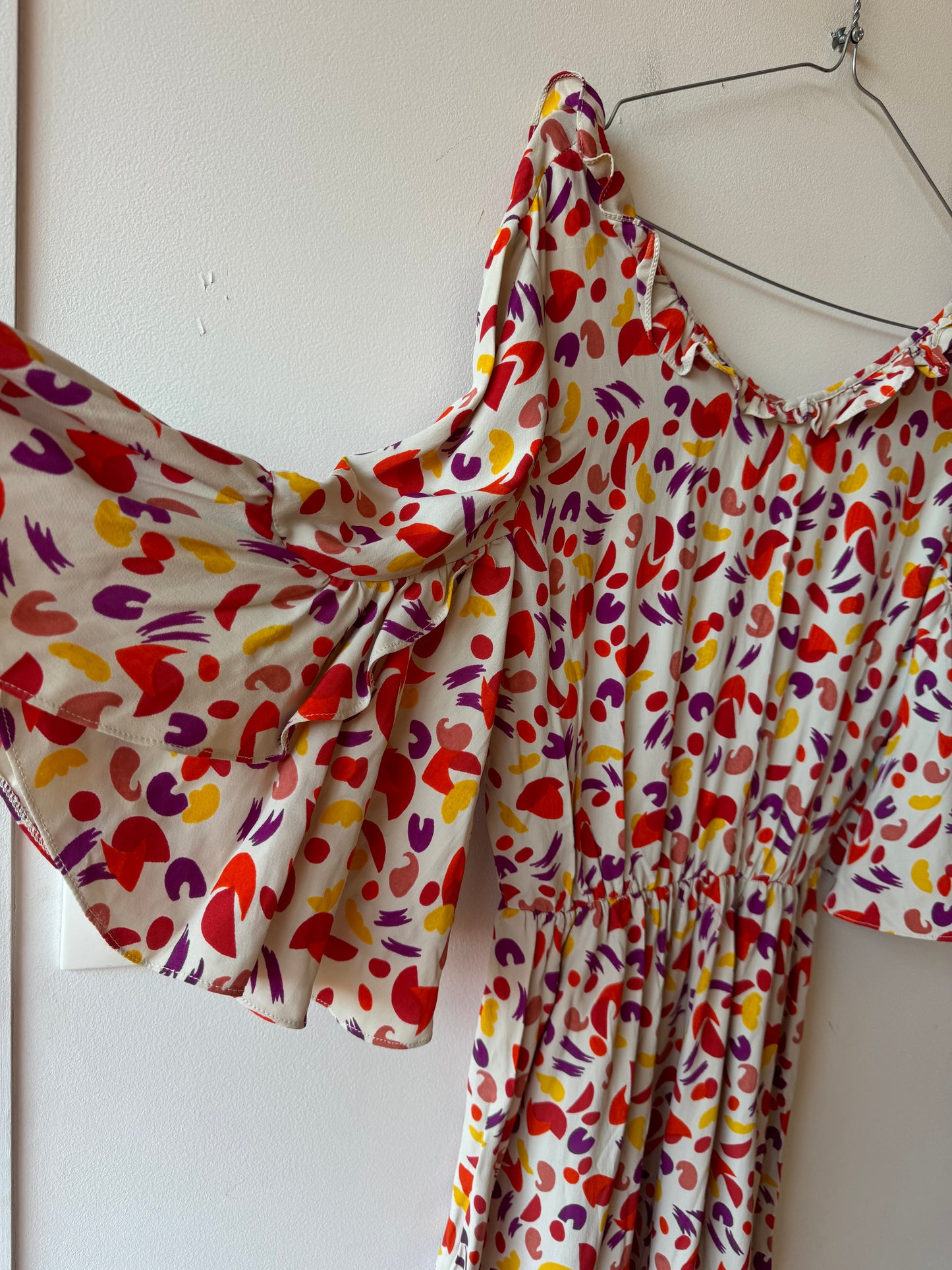 Robe longue à motifs