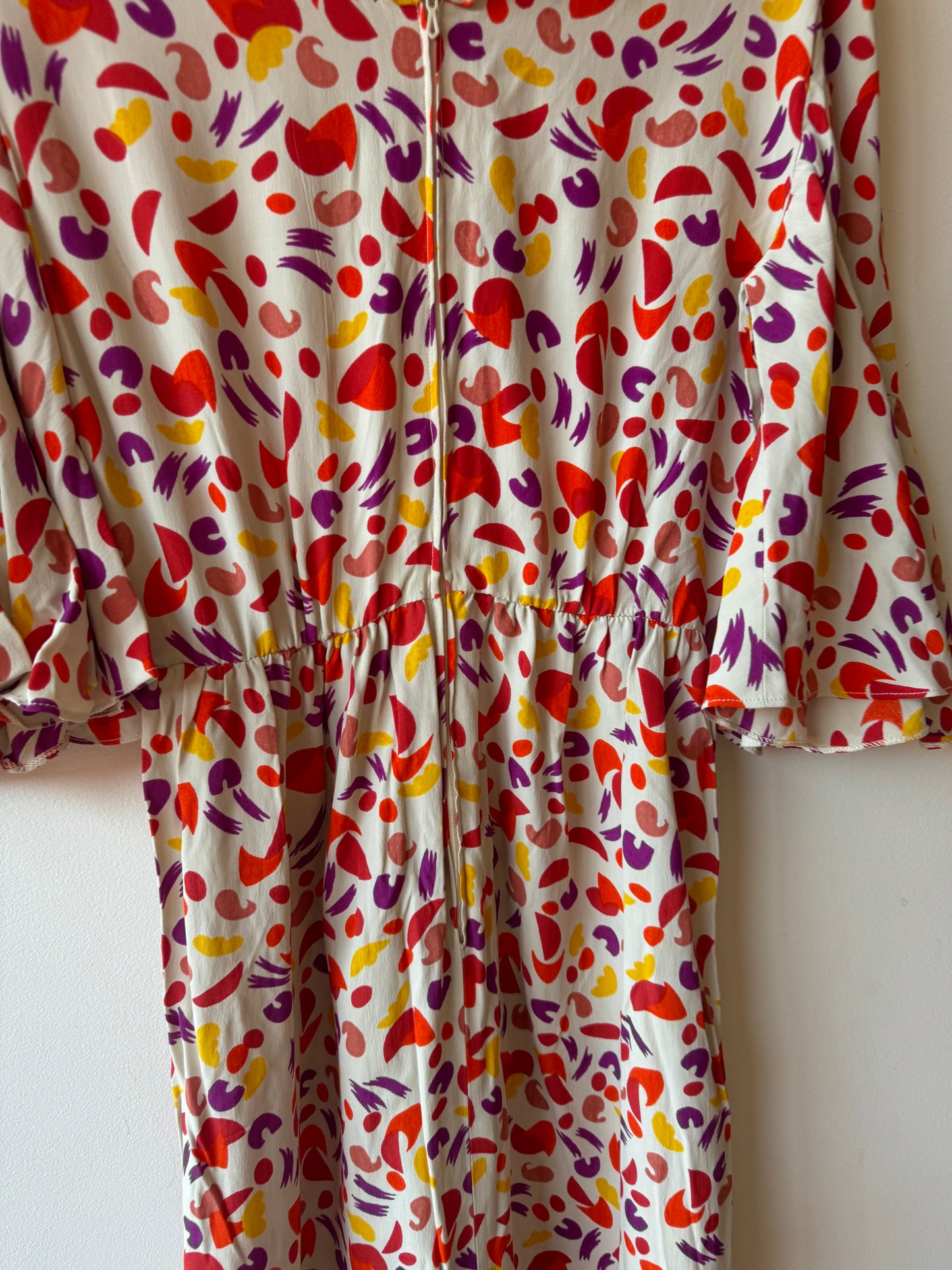 Robe longue à motifs