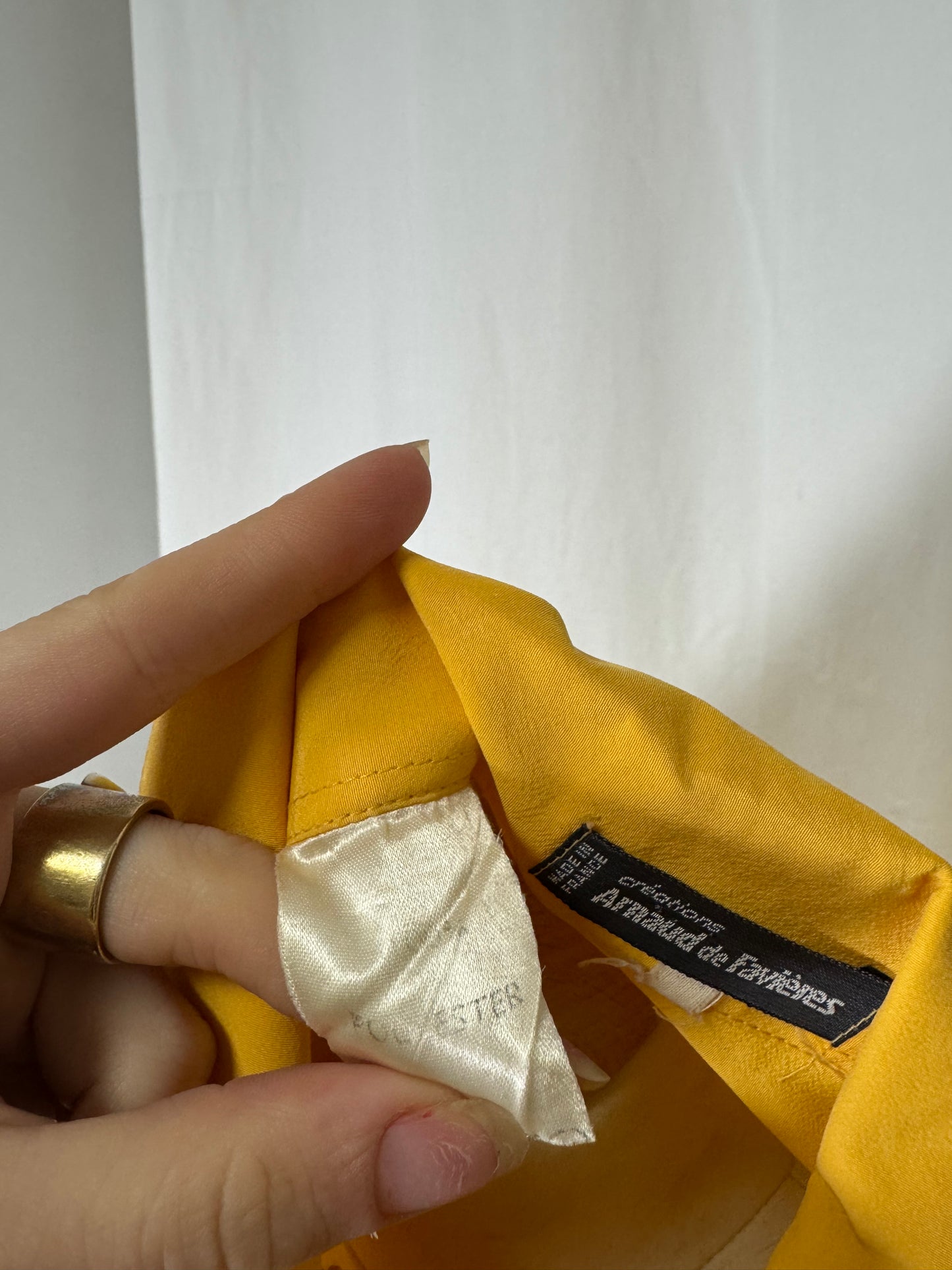 Chemise jaune