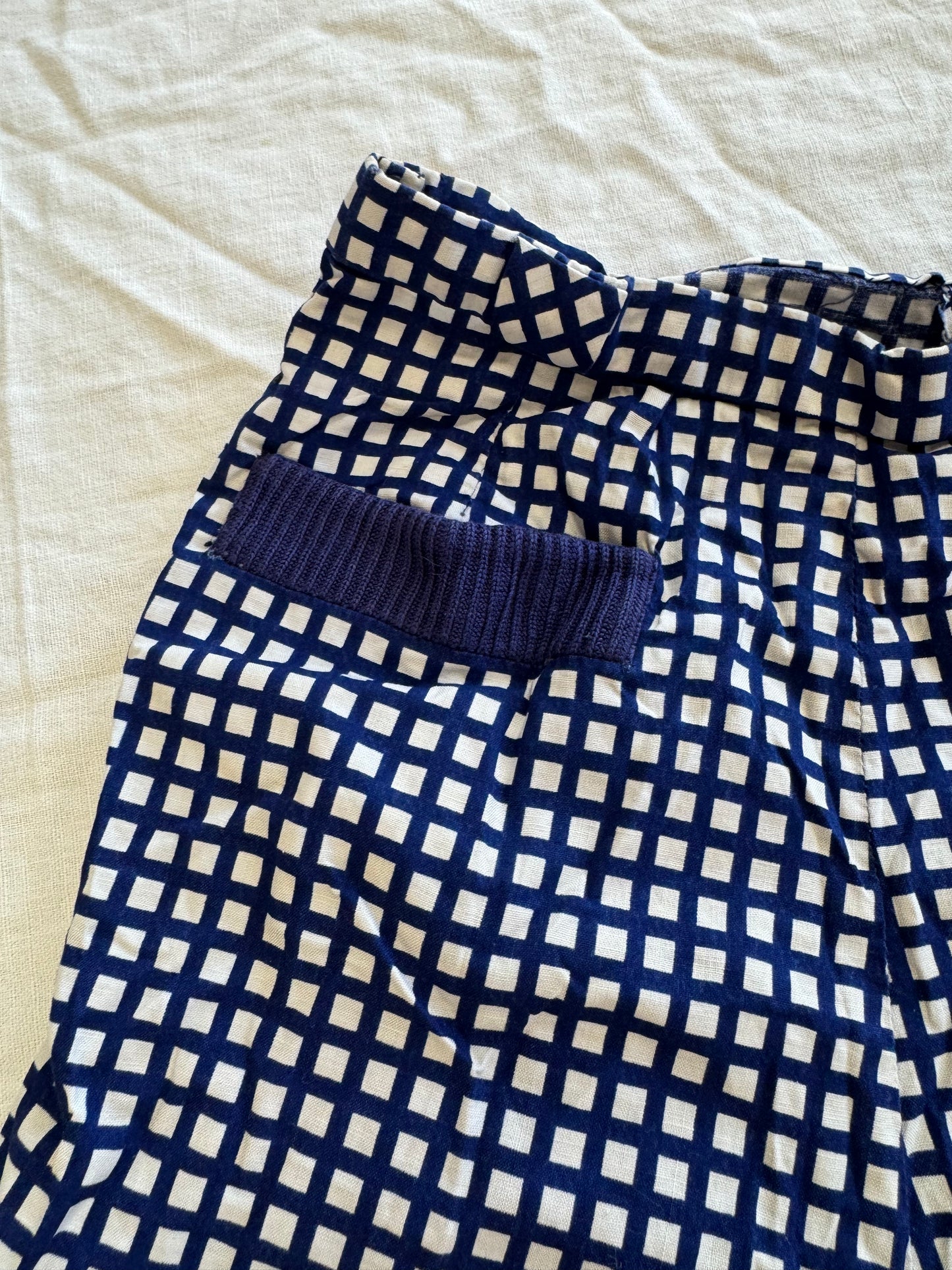 Short à carreaux