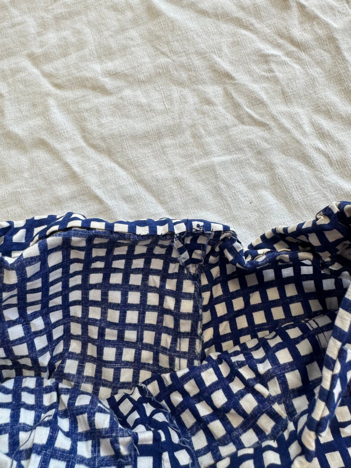 Short à carreaux