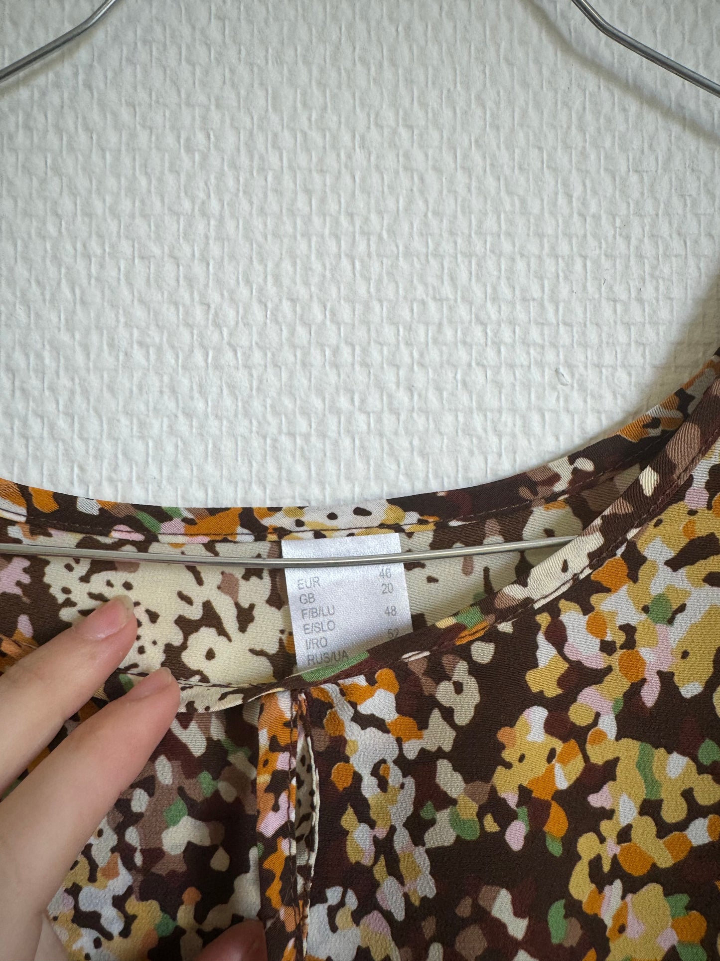 Blouse à motifs 70s