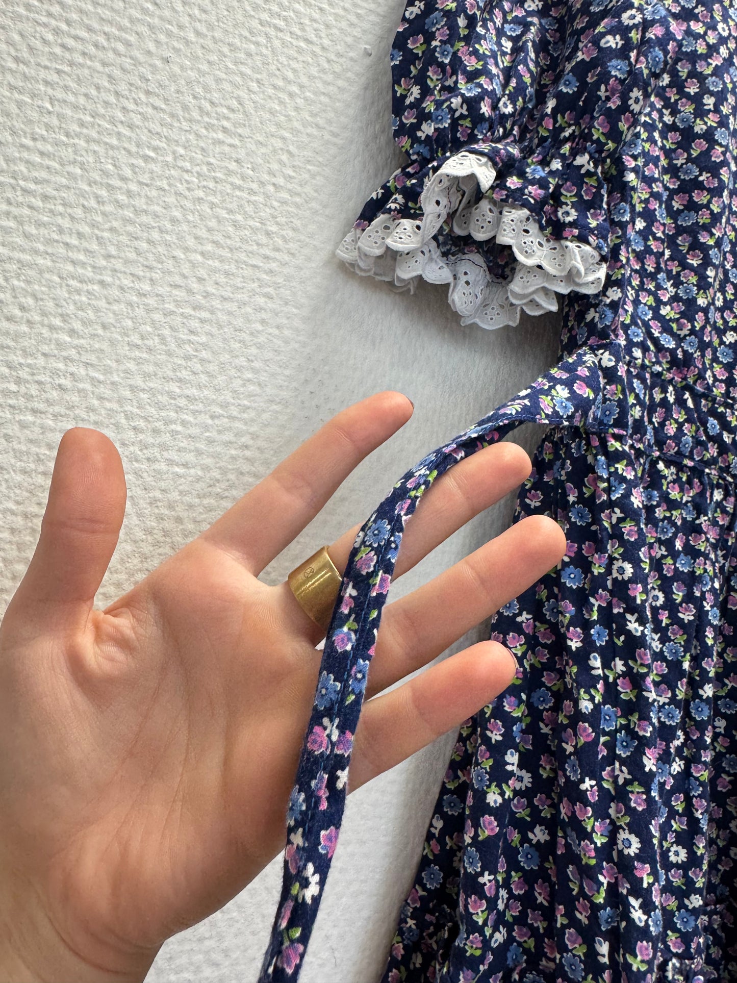 Robe longue à fleurs