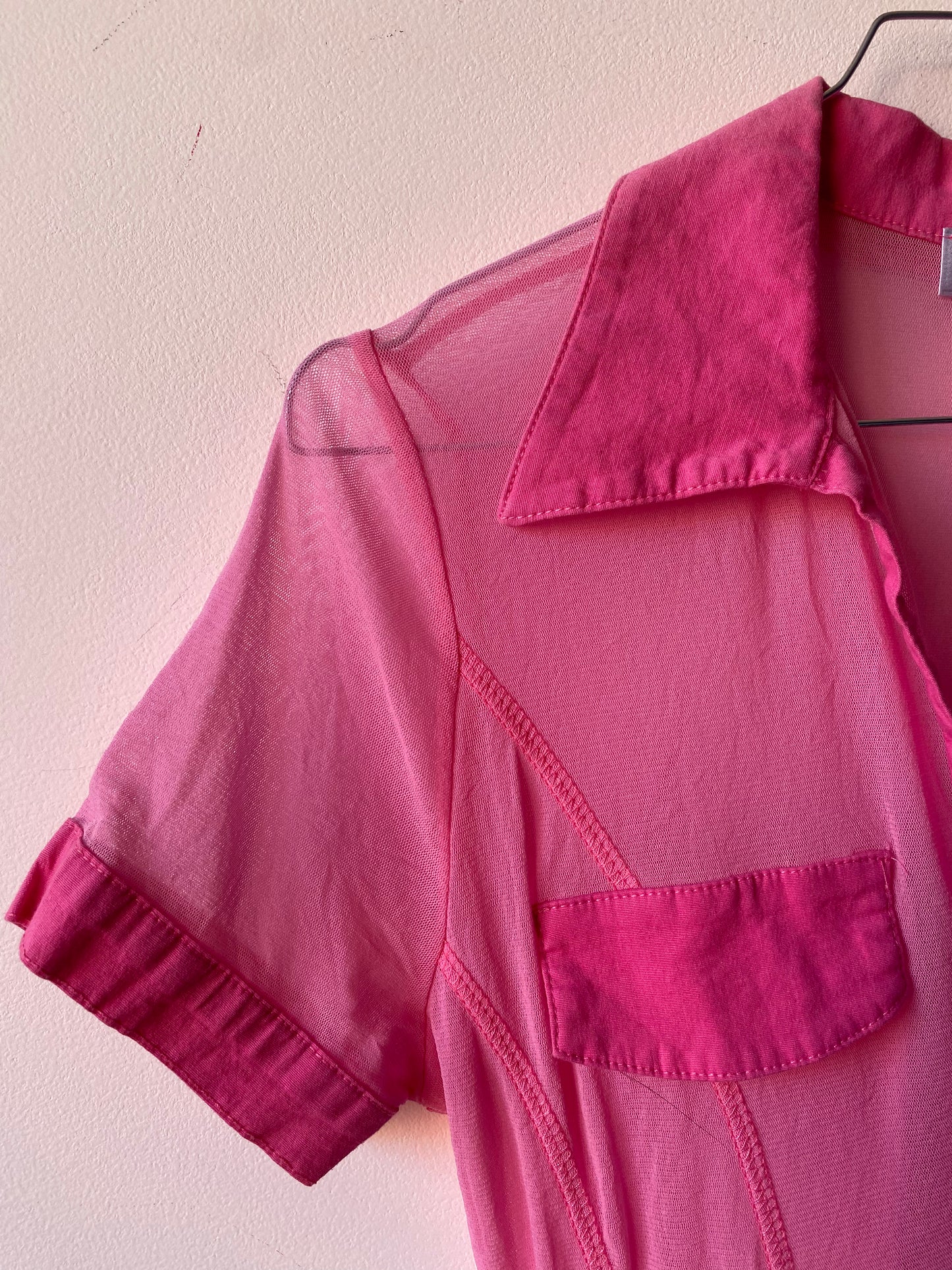 Chemise rose y2k