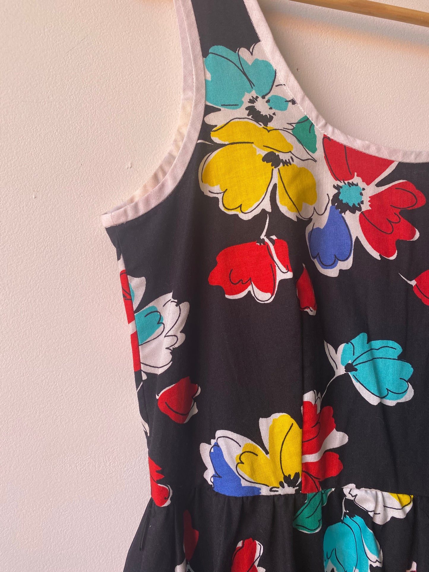 Robe à fleurs 80s