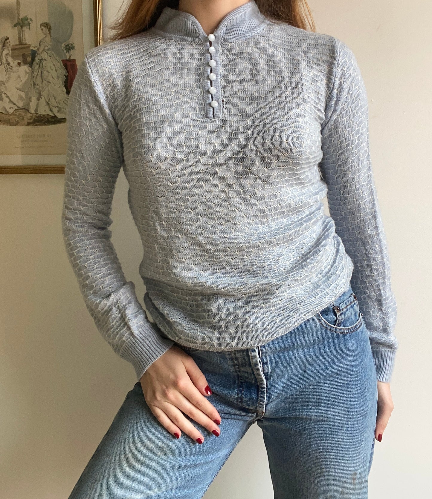Pull bleu