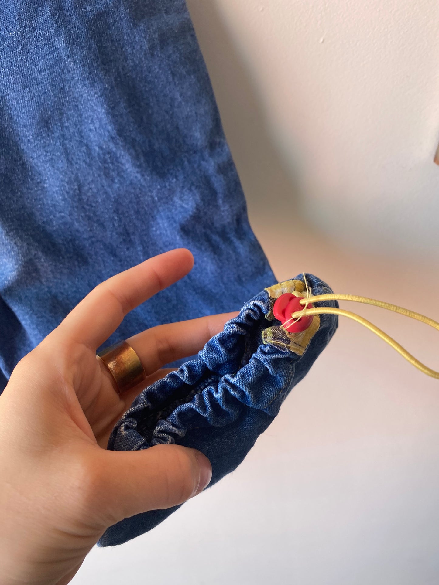 Salopette en jeans ourson