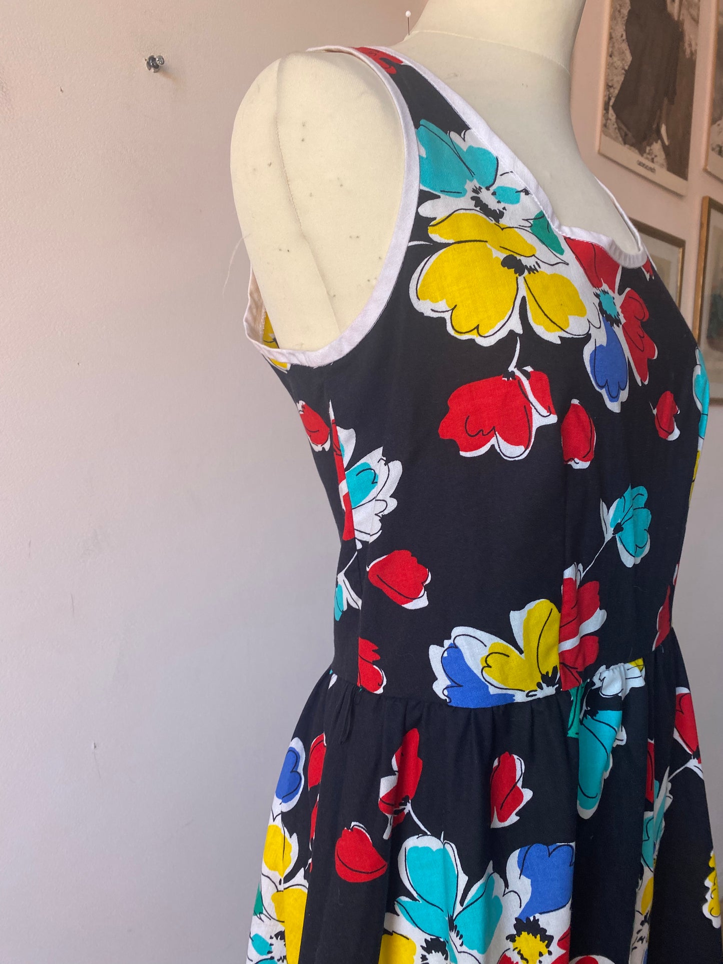 Robe à fleurs 80s