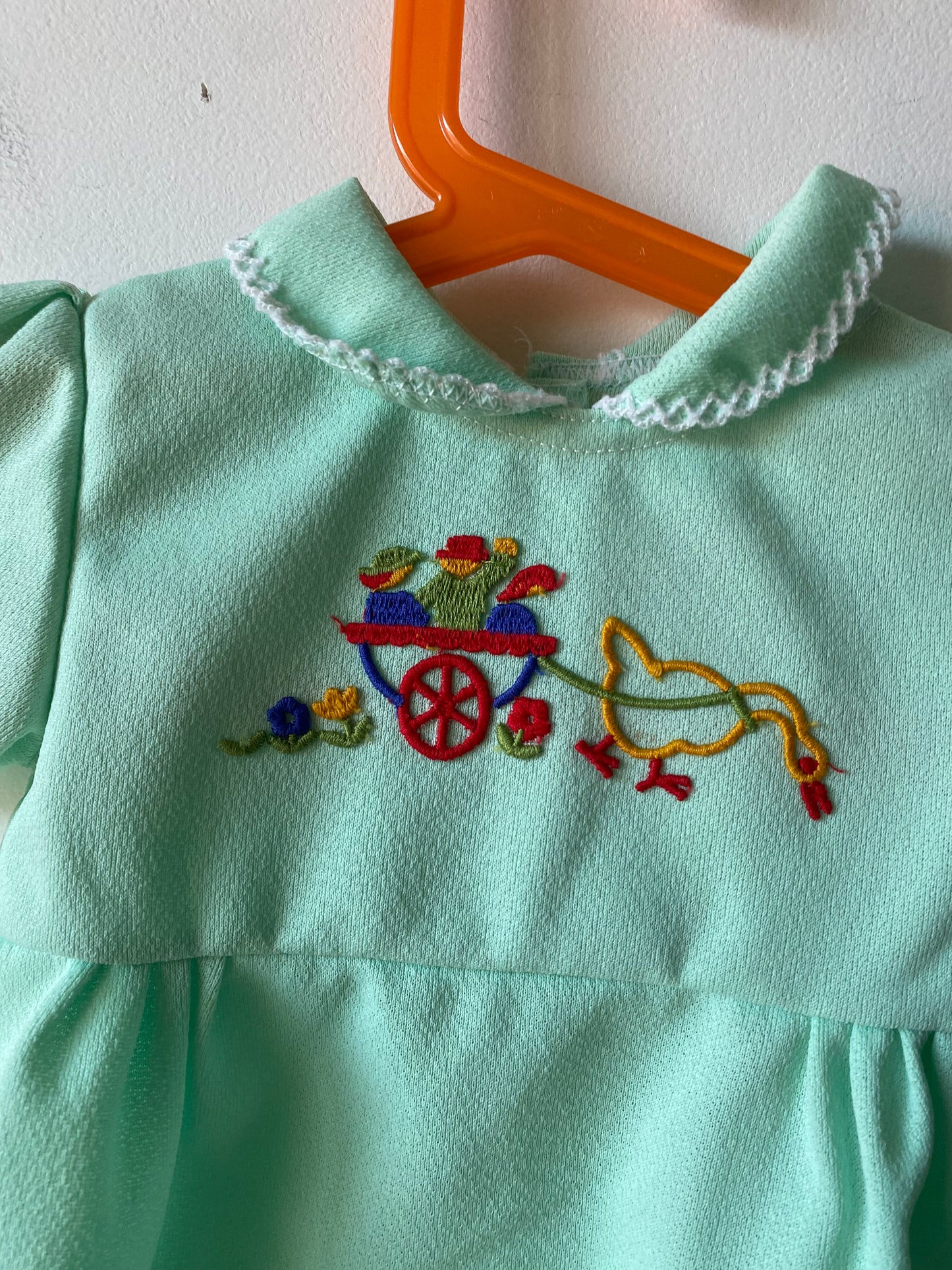 Robe vert d'eau 80s