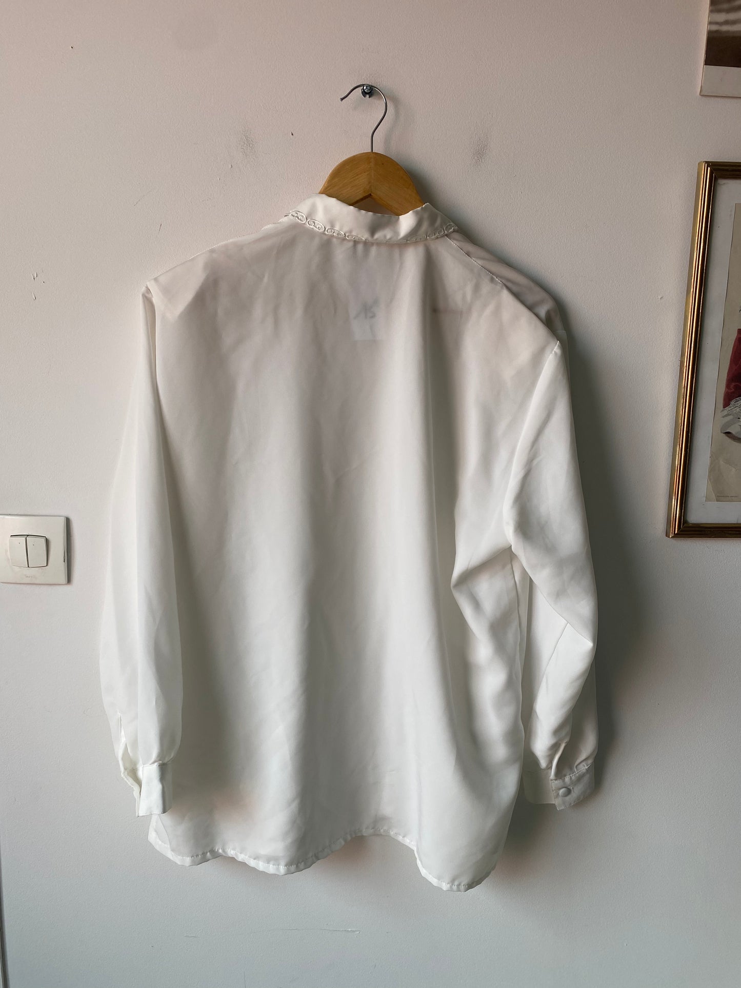 Chemise brodée 80s