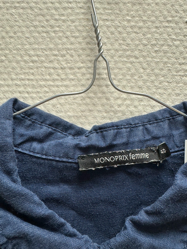 Chemise bleu marine Monoprix