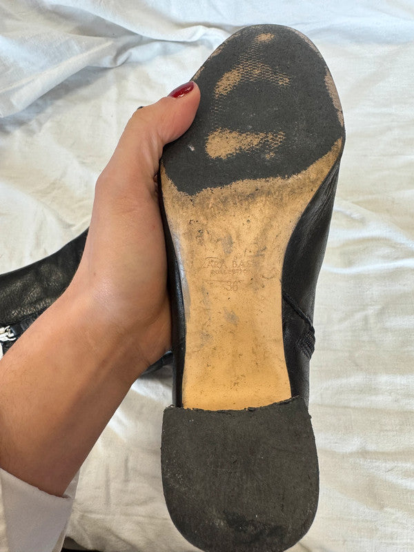 Bottes en cuir Zara