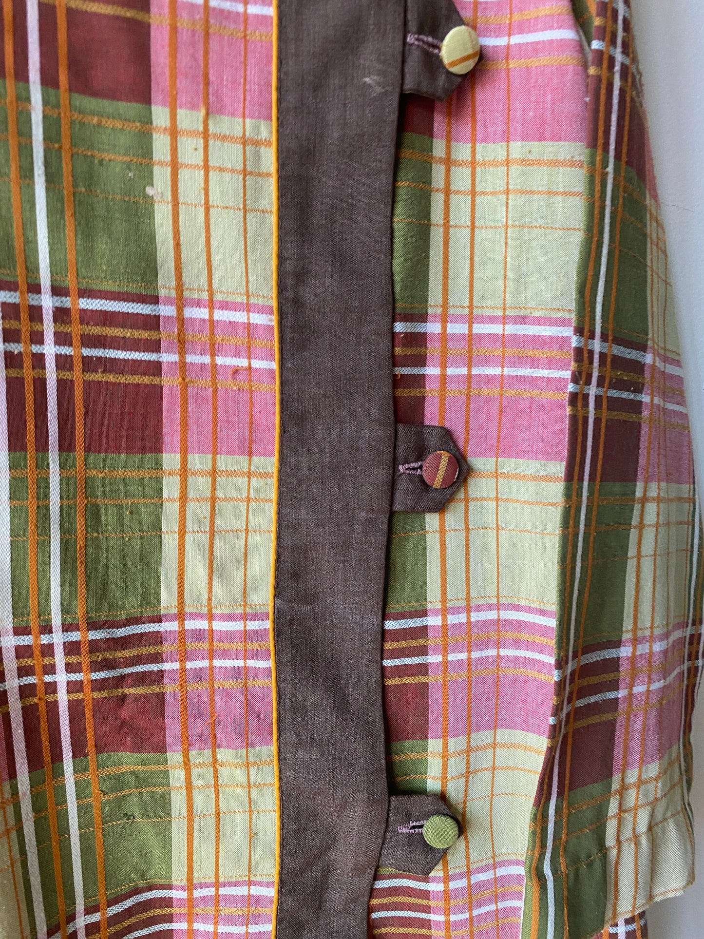 Robe à carreaux 70s