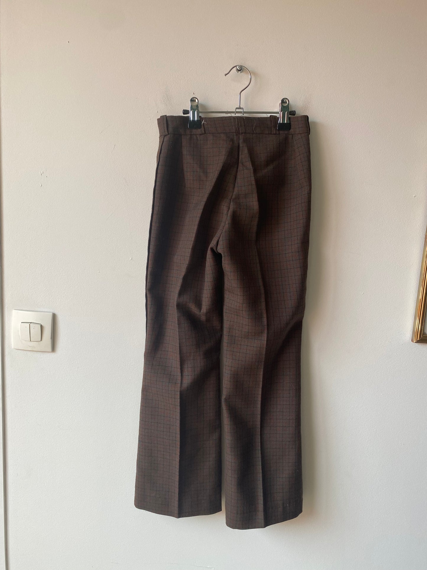 Pantalon à carreaux 70s