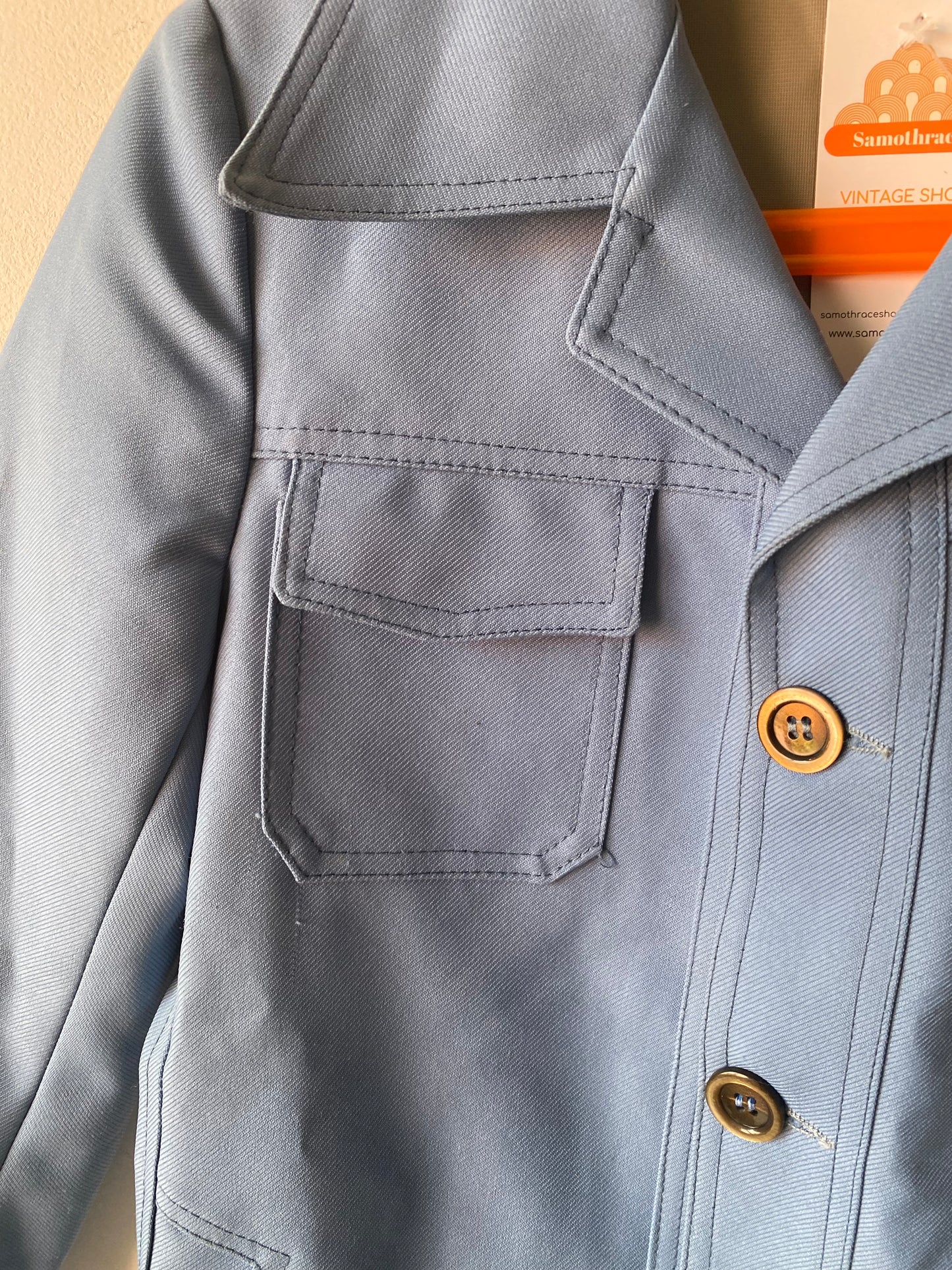Veste bleu 70s