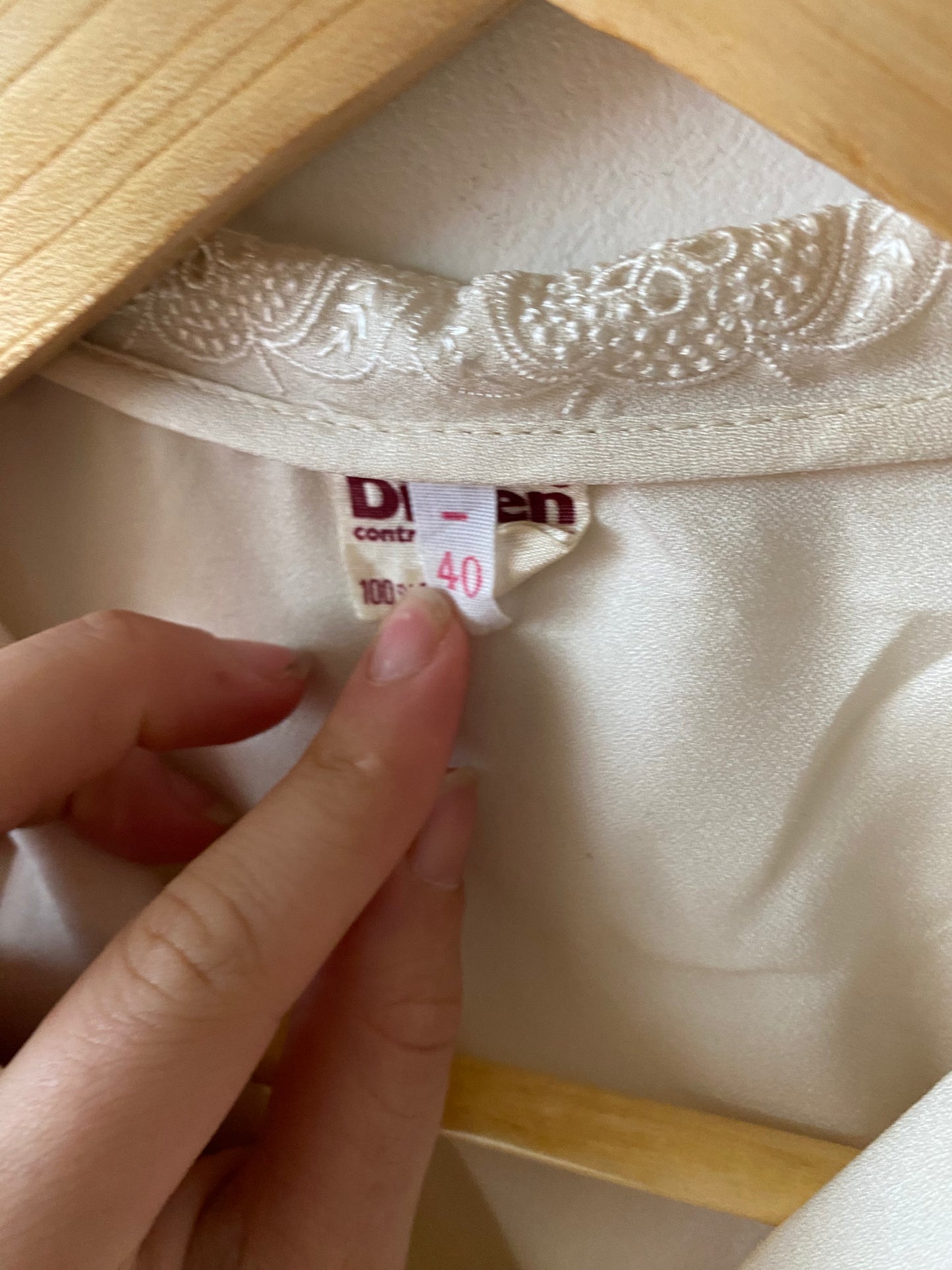 Chemise à pois 80s