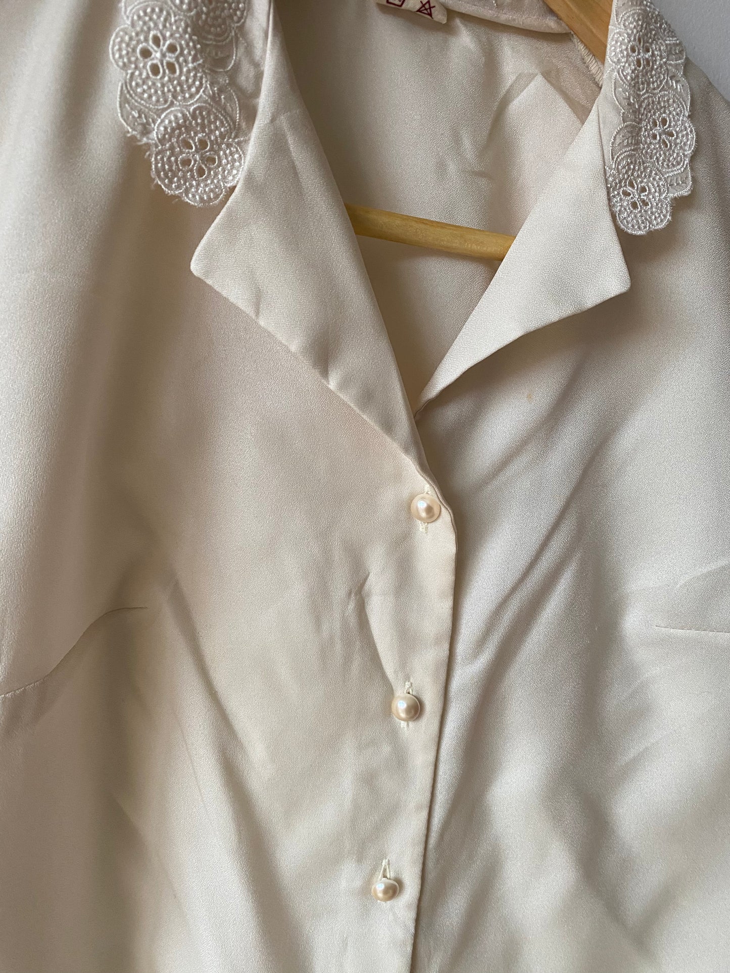 Chemise à pois 80s