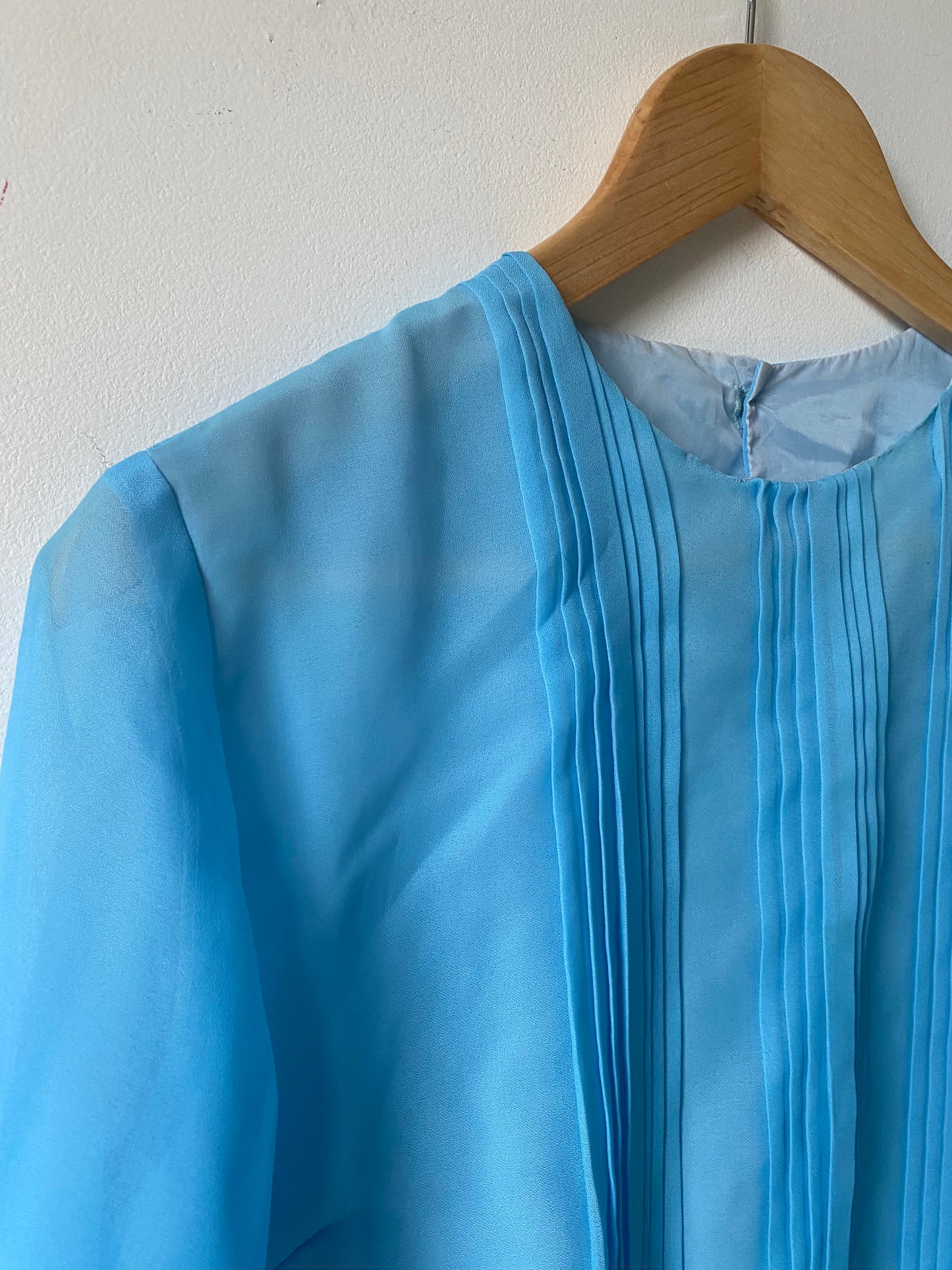 Blouse bleu 60s