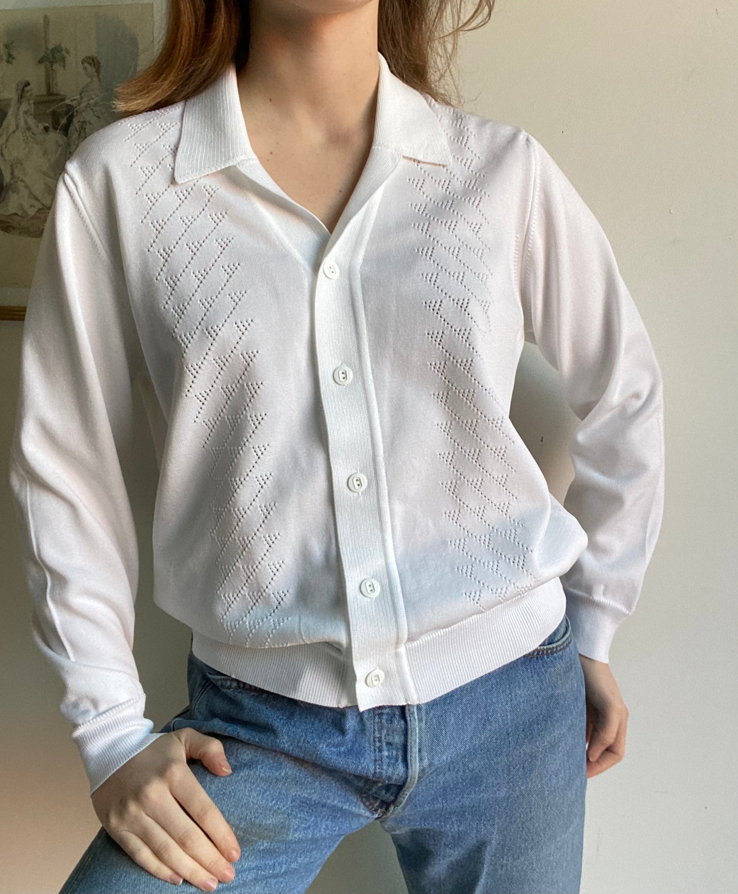 Cardigan blanc