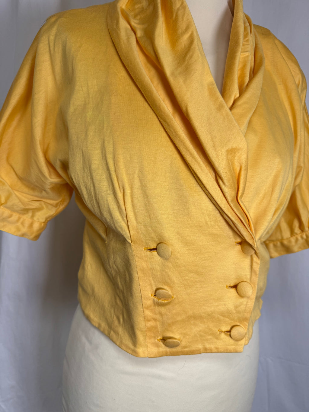 Blouse jaune 80s