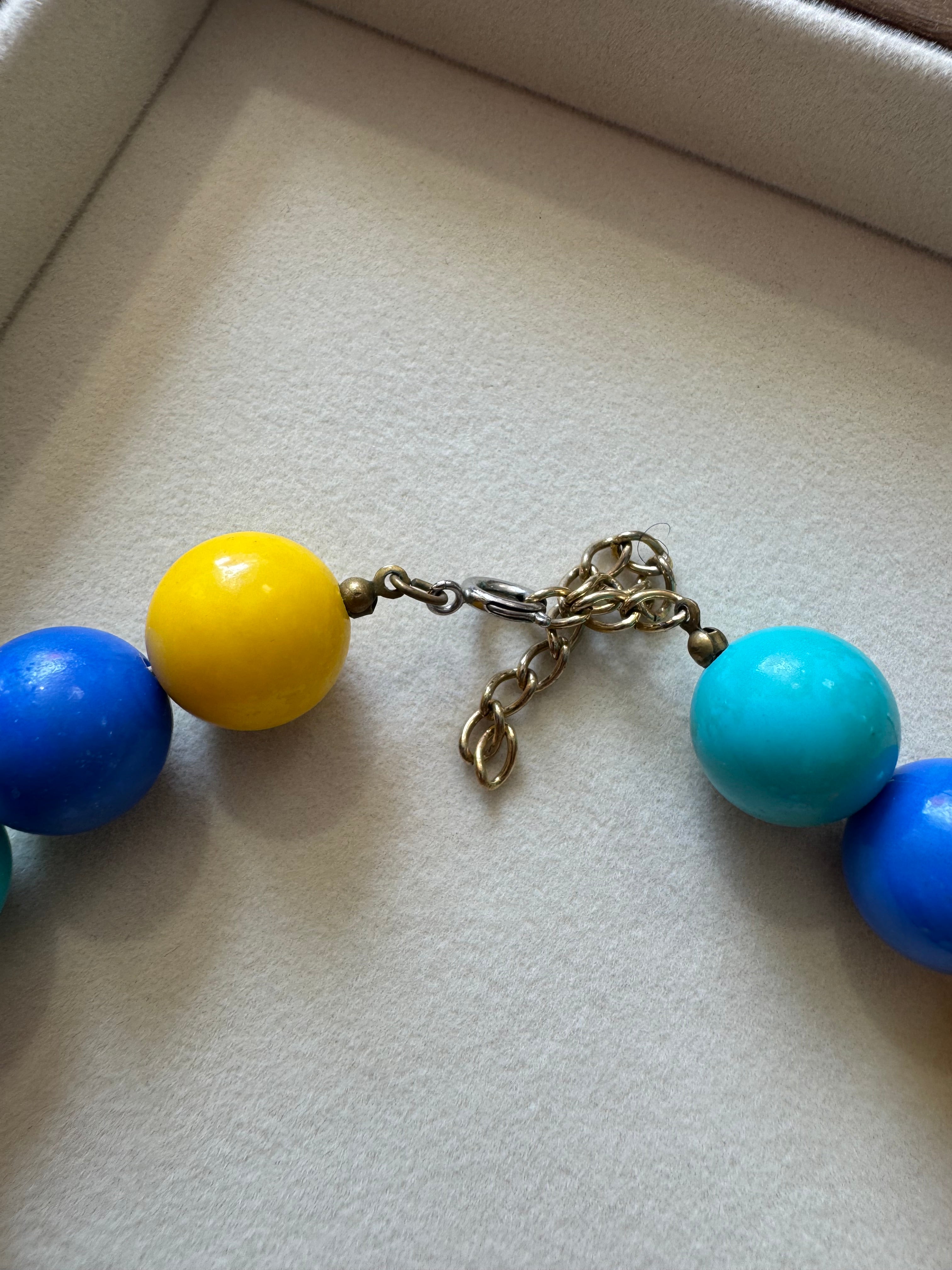 Collier multicolore 80s