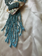 Collier bleu 90s