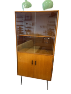 Meuble vitrine scandinave en teck 1970