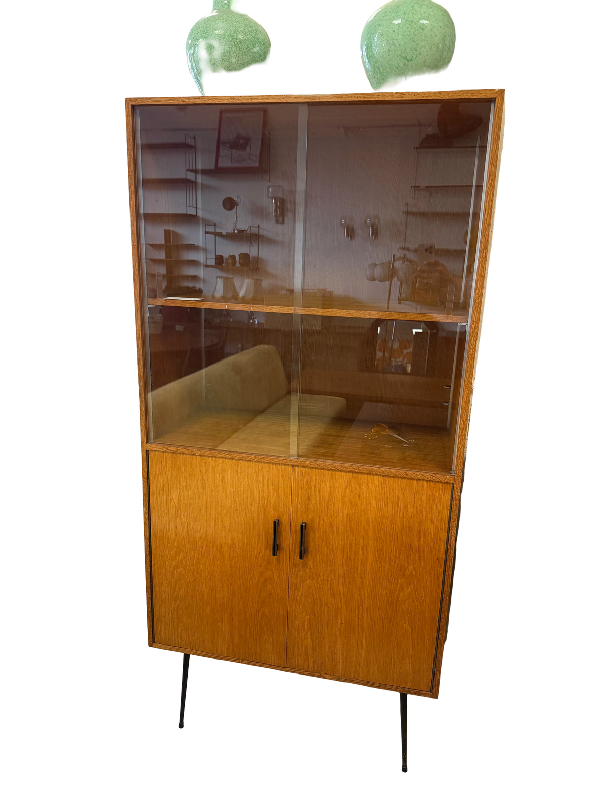 Meuble vitrine scandinave en teck 1970