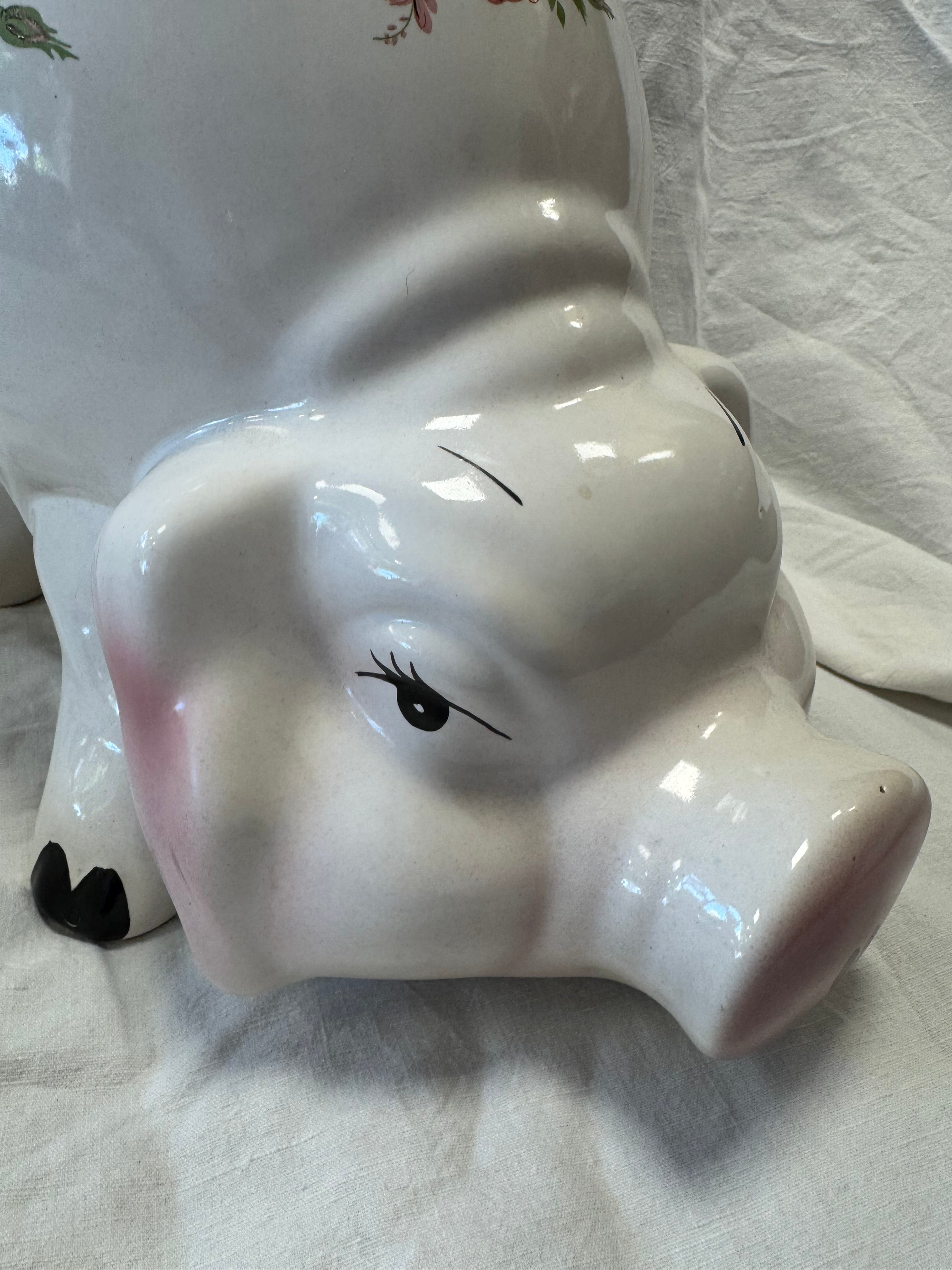 Tirelire cochon en céramique