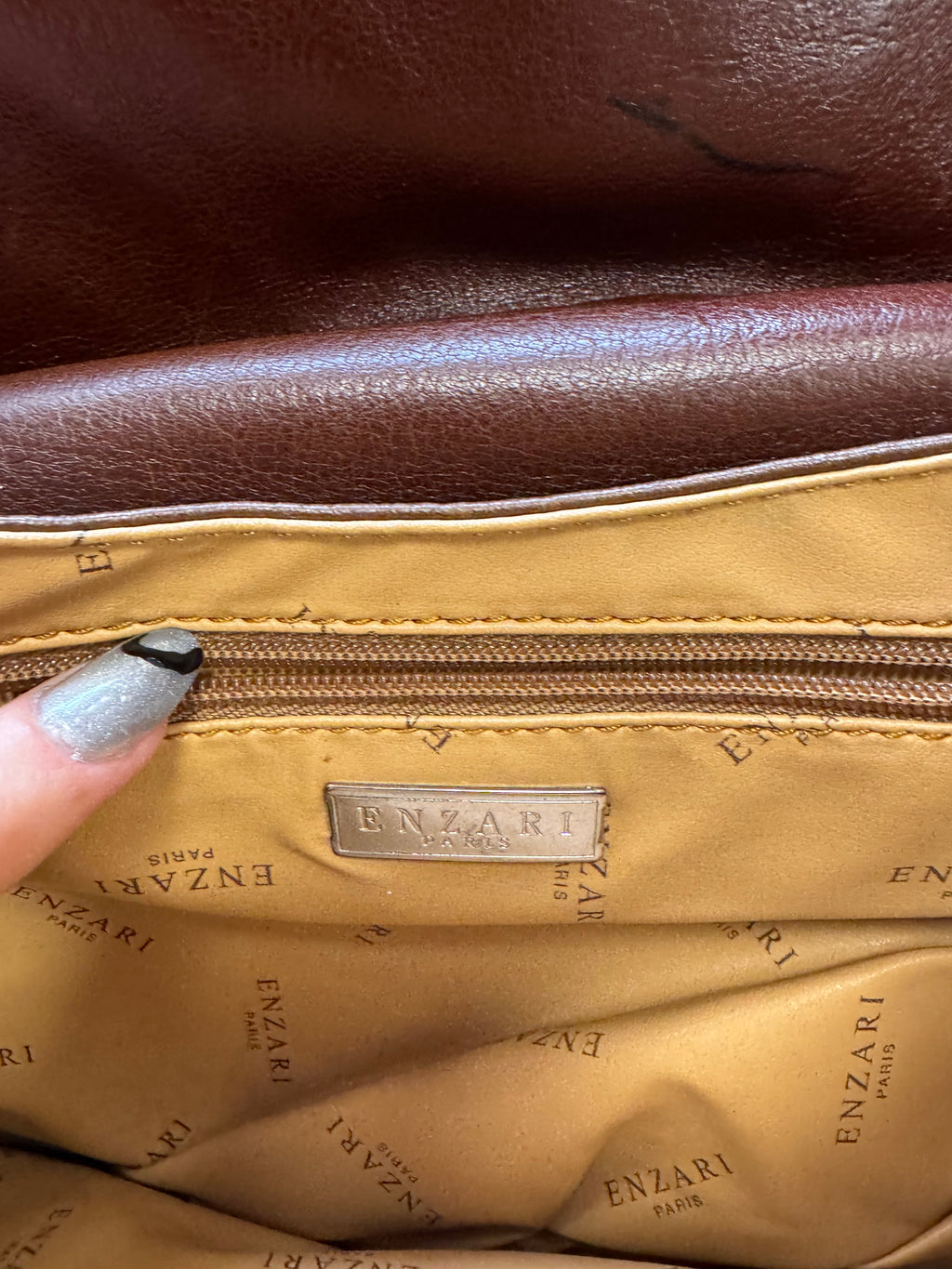Sac en cuir marron