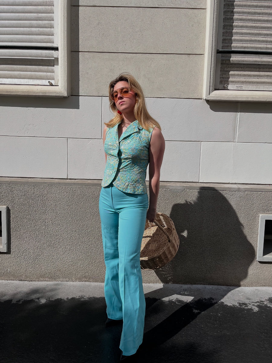 Pantalon bleu 70s