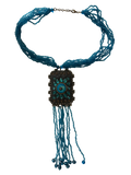 Collier bleu 90s