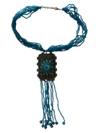 Collier bleu 90s