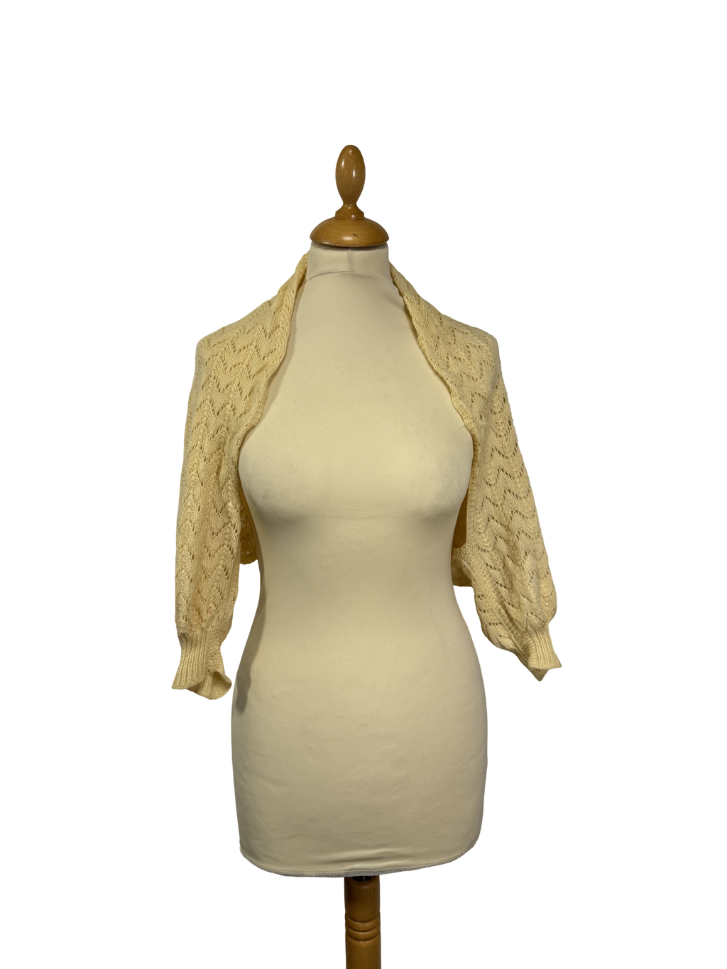 Cardigan ajourée jaune