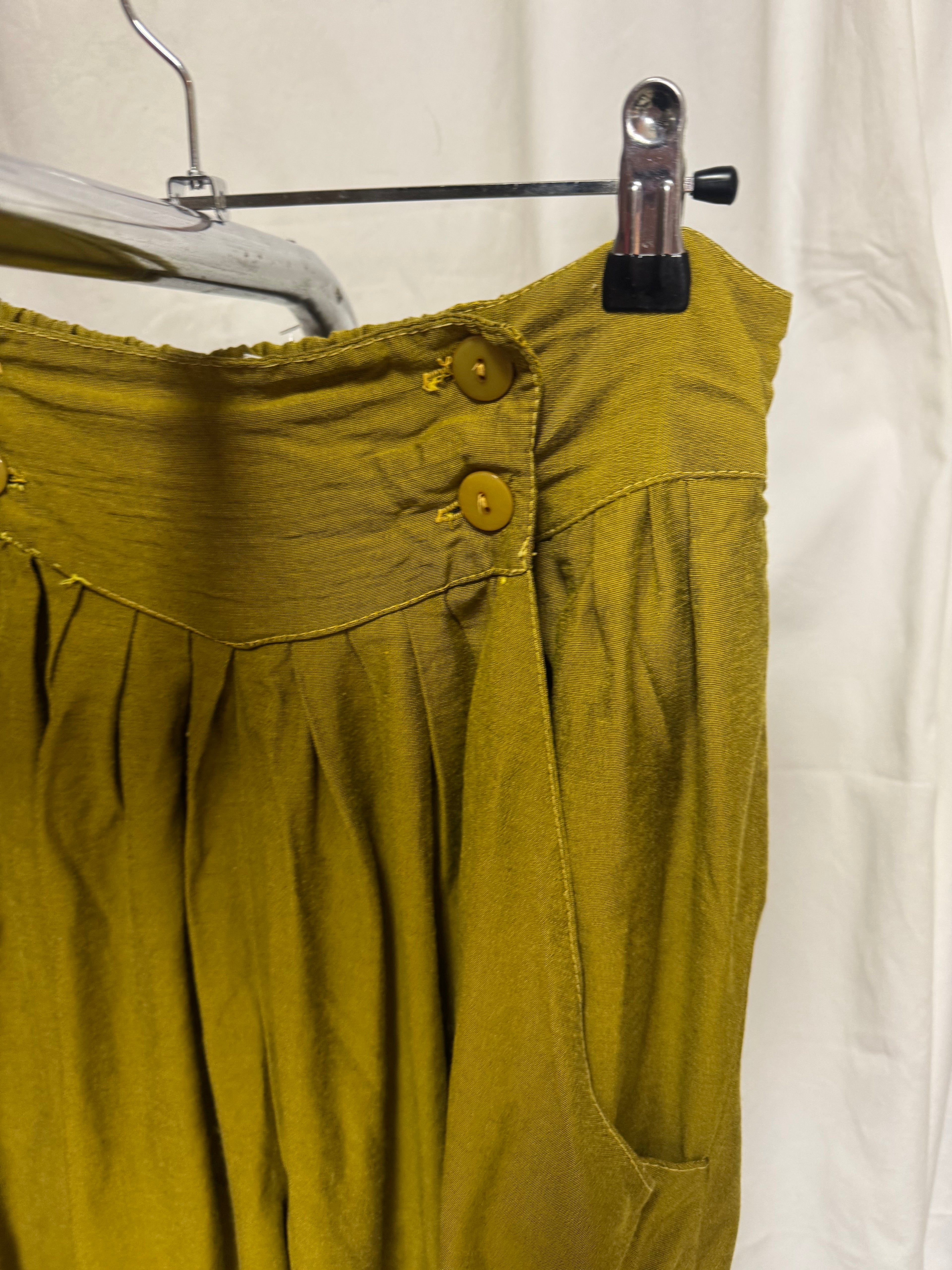 Pantalon large vert 80s