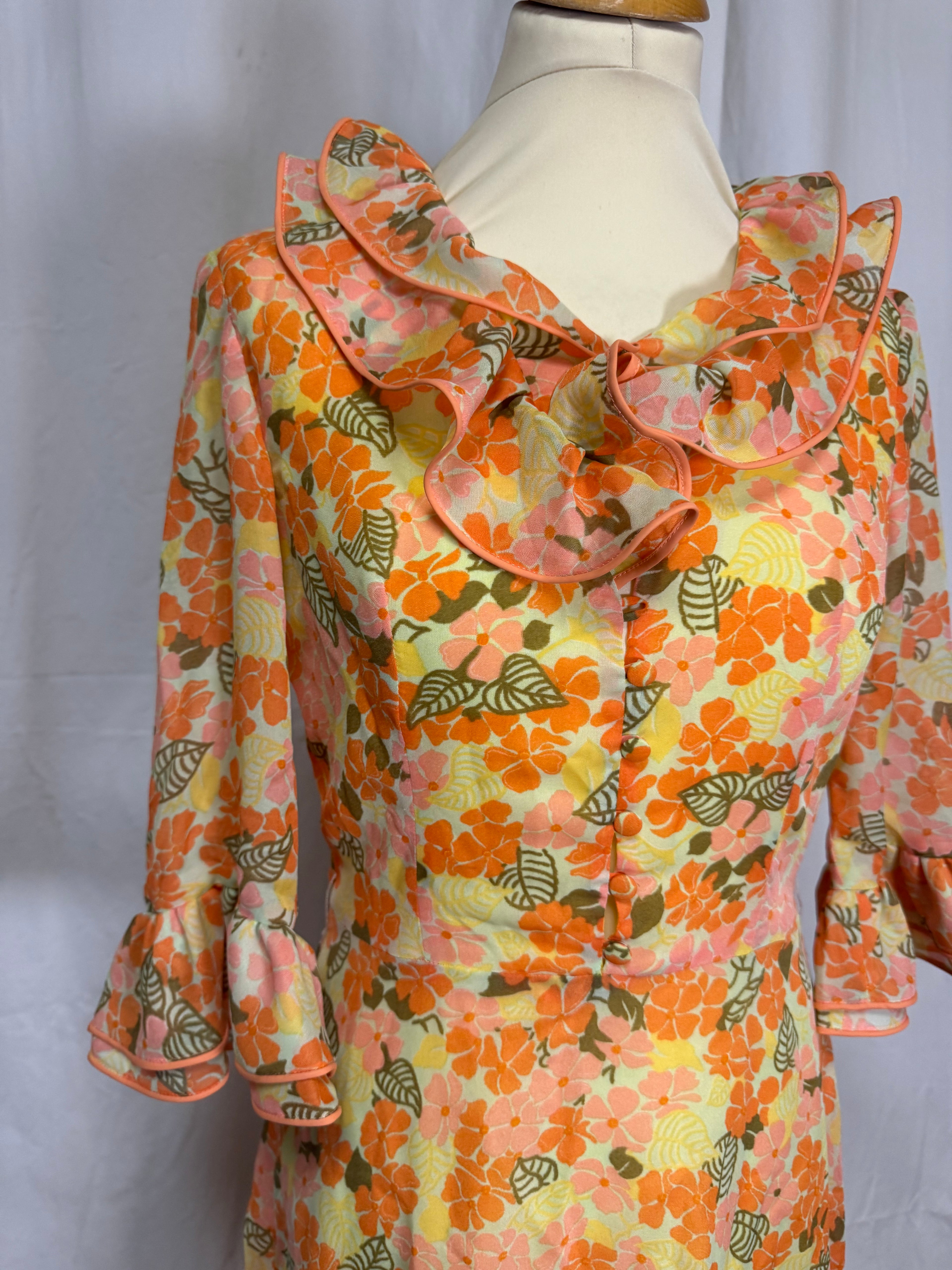 Robe à fleurs 70s
